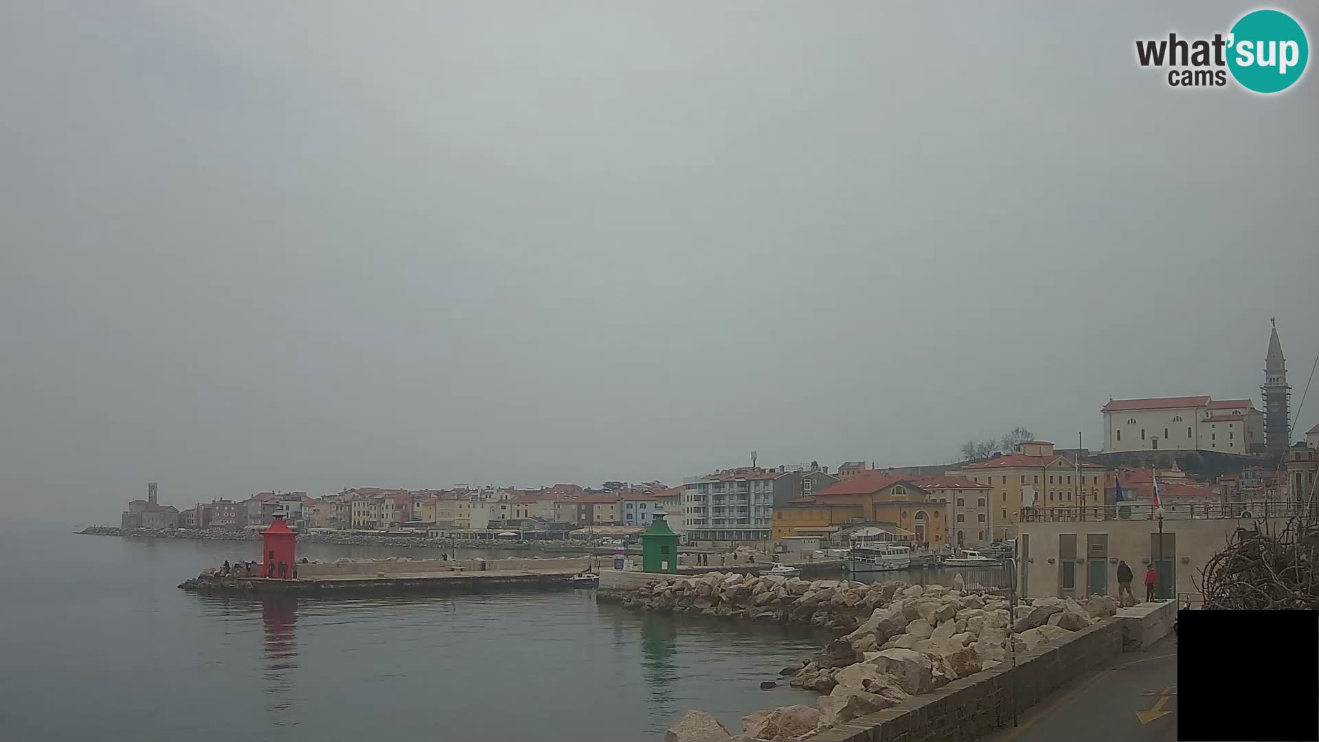 Piran – view to Punta and Mandrač