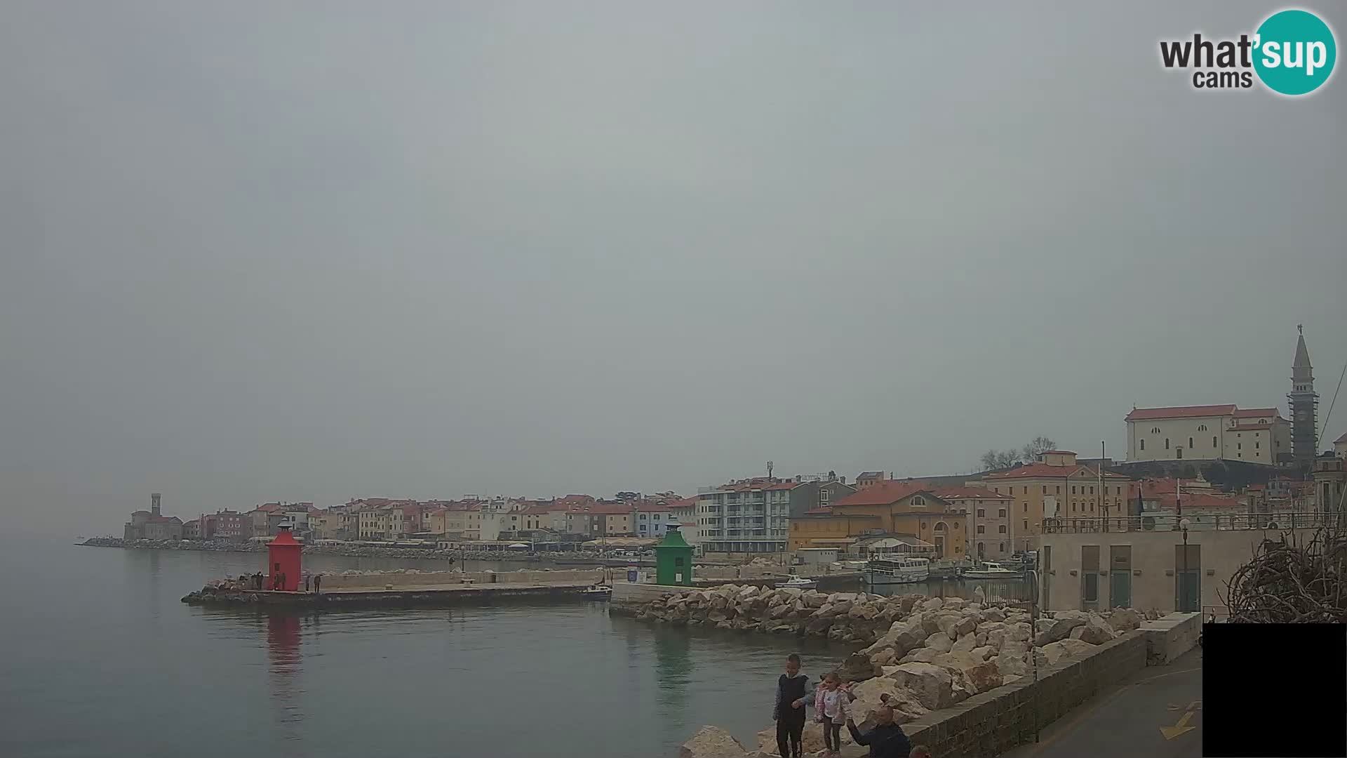 Piran – view to Punta and Mandrač