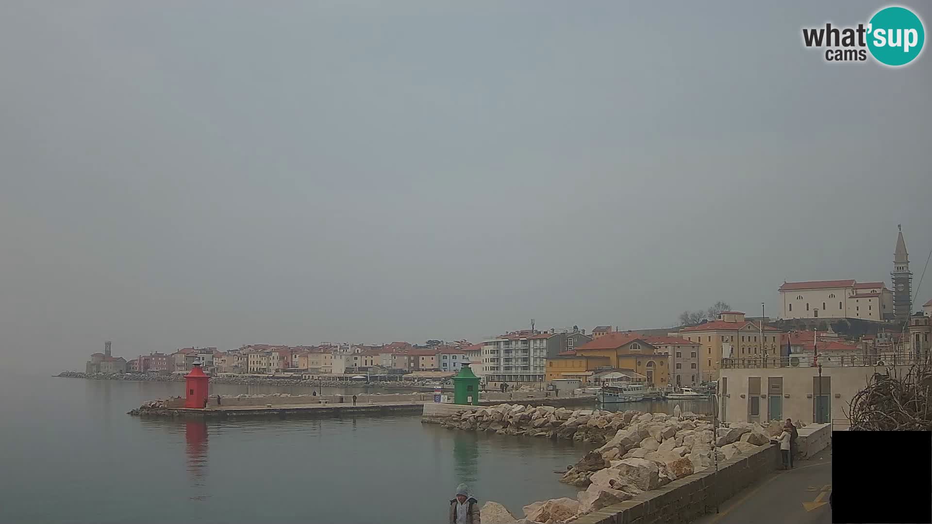 Piran – view to Punta and Mandrač