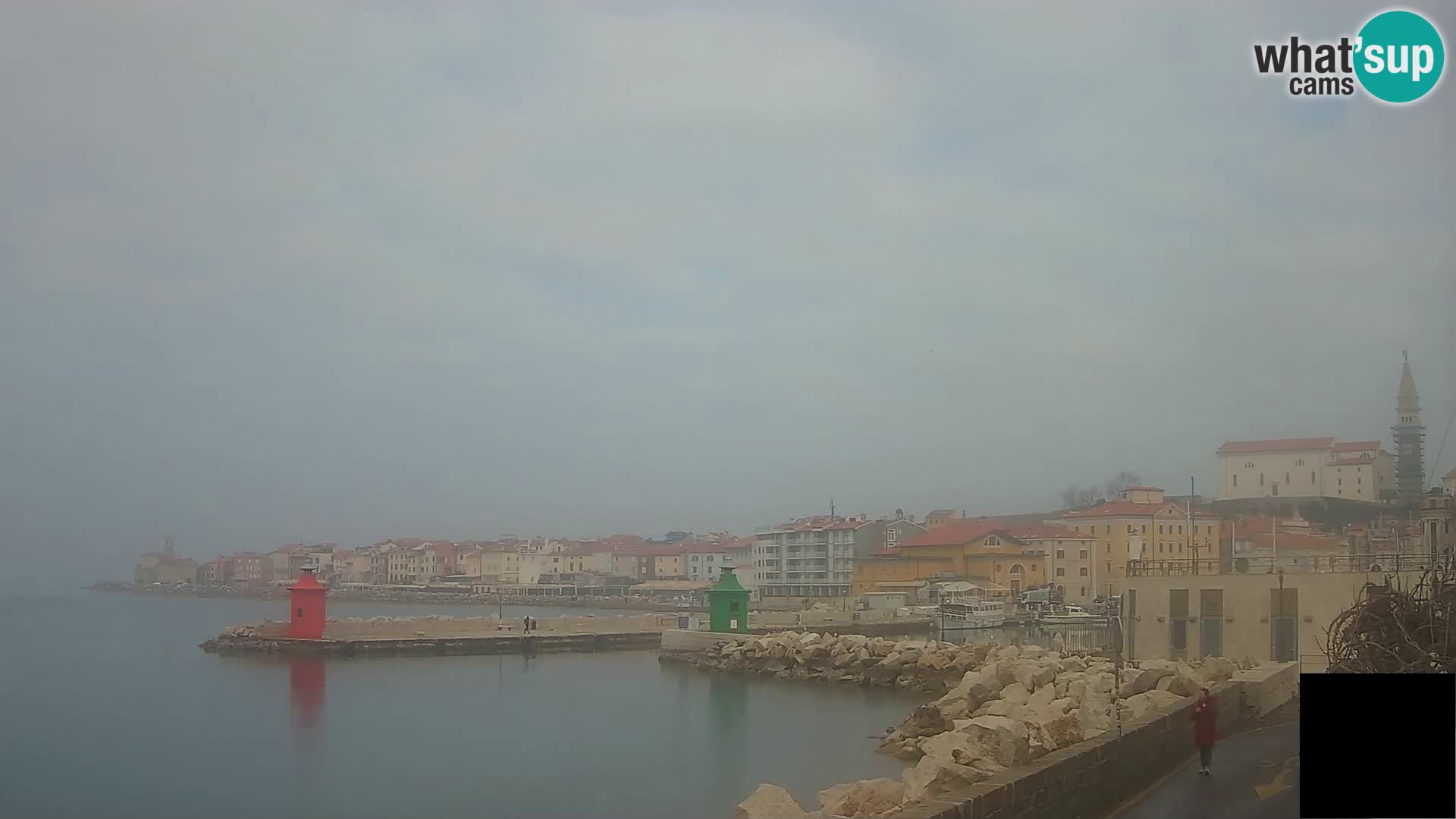 Piran – view to Punta and Mandrač