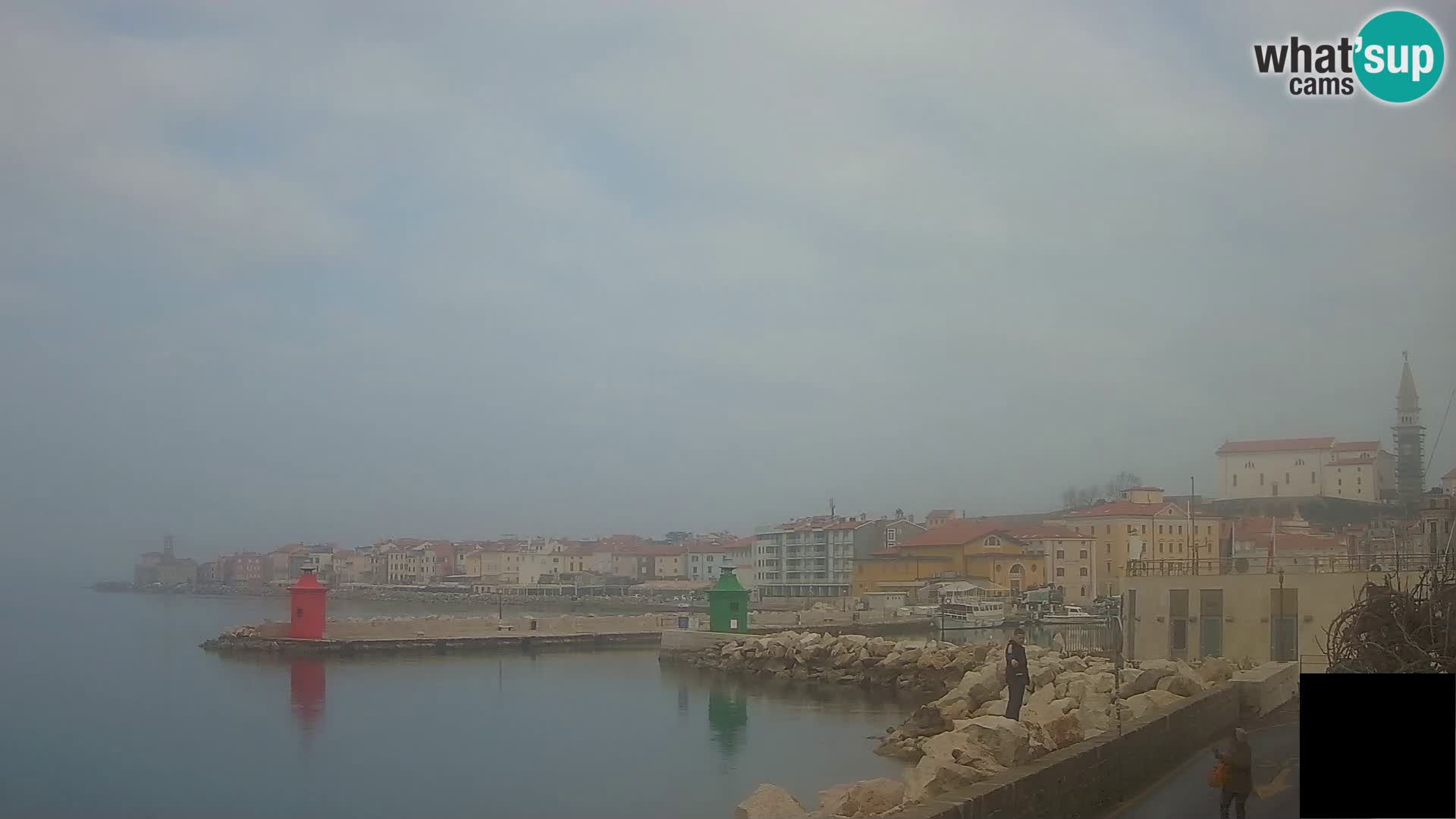 Piran – view to Punta and Mandrač