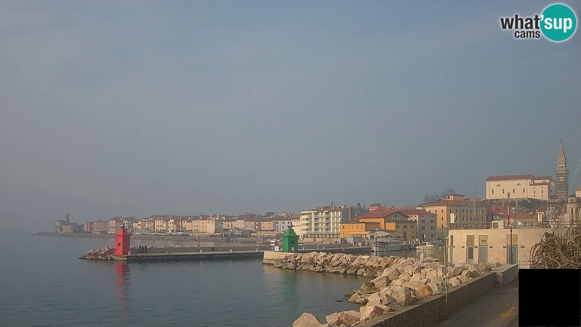 Piran – view to Punta and Mandrač