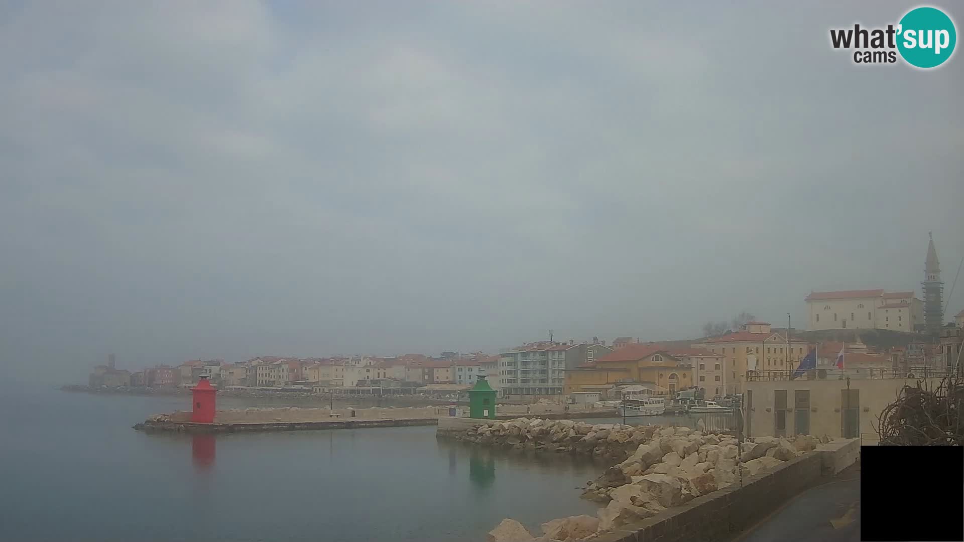 Piran – view to Punta and Mandrač