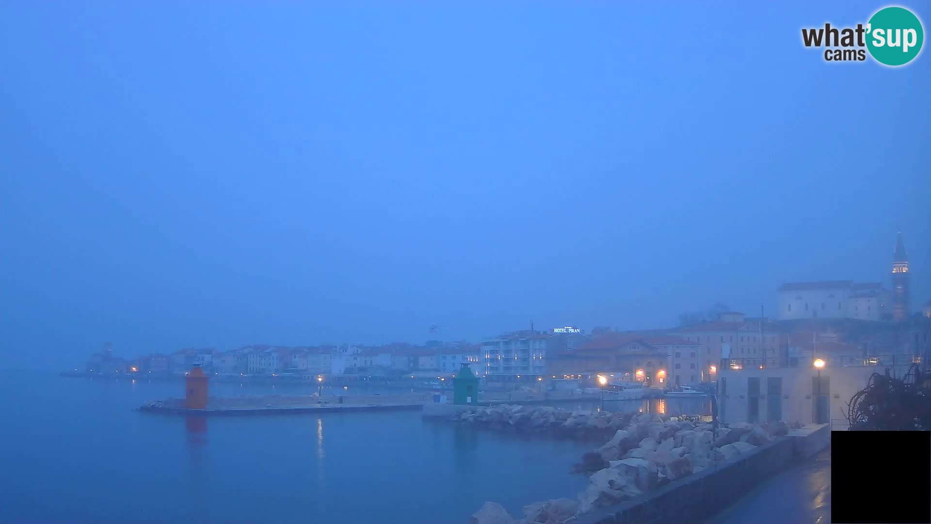 Piran – view to Punta and Mandrač