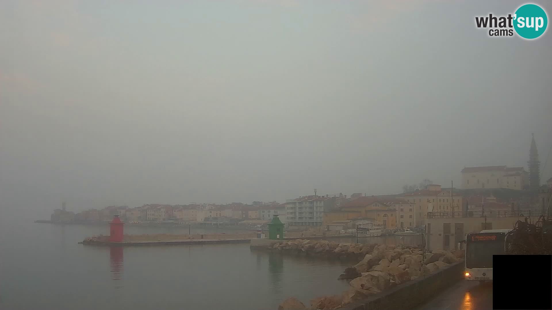 Piran – view to Punta and Mandrač