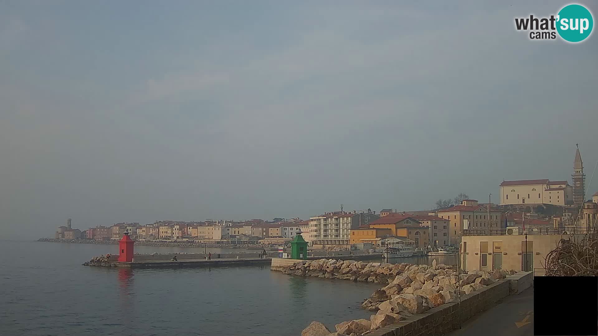 Piran – view to Punta and Mandrač