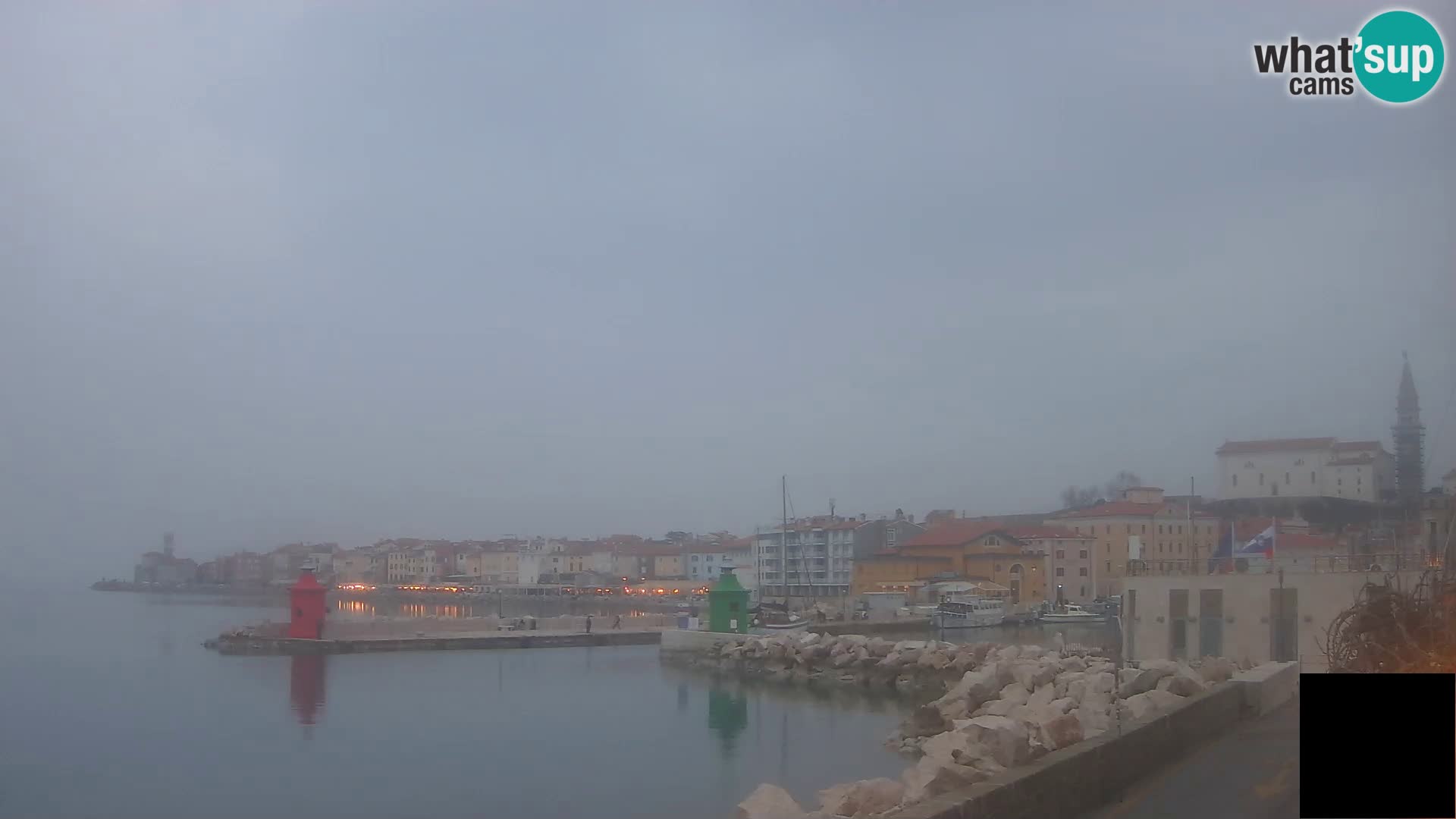 Piran – view to Punta and Mandrač