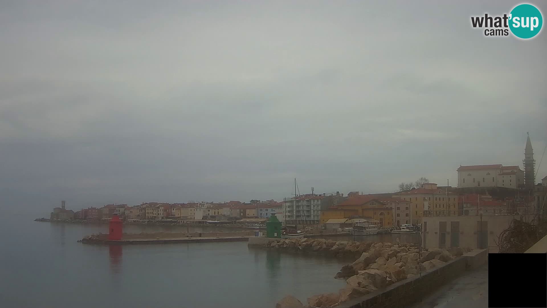 Piran – view to Punta and Mandrač