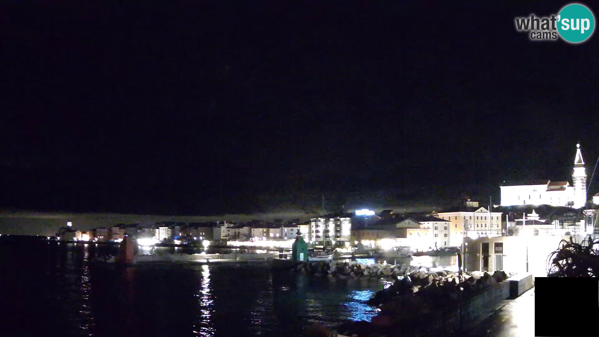 Piran – view to Punta and Mandrač