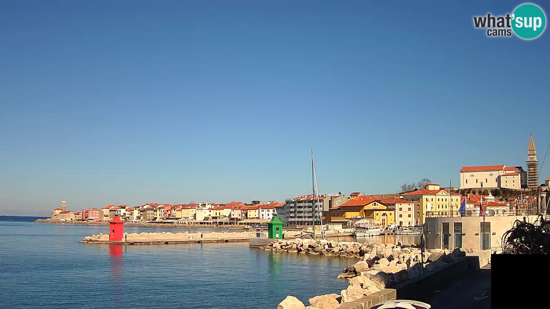 Piran – view to Punta and Mandrač