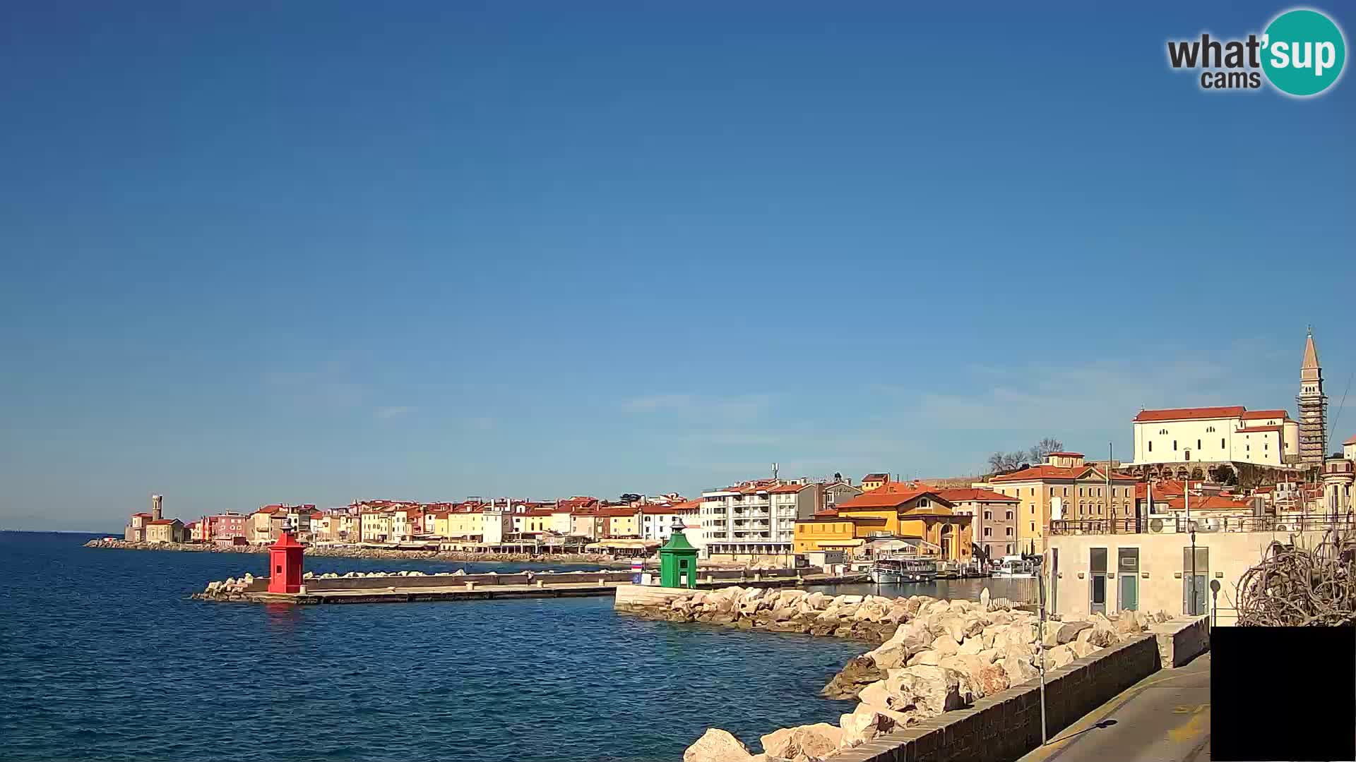 Piran – view to Punta and Mandrač