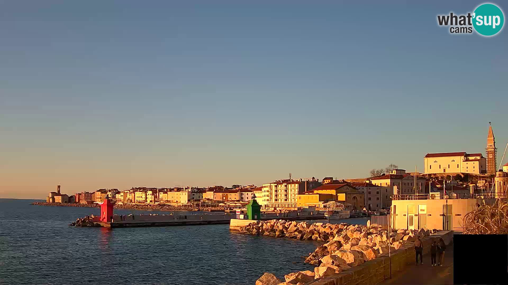 Piran – view to Punta and Mandrač