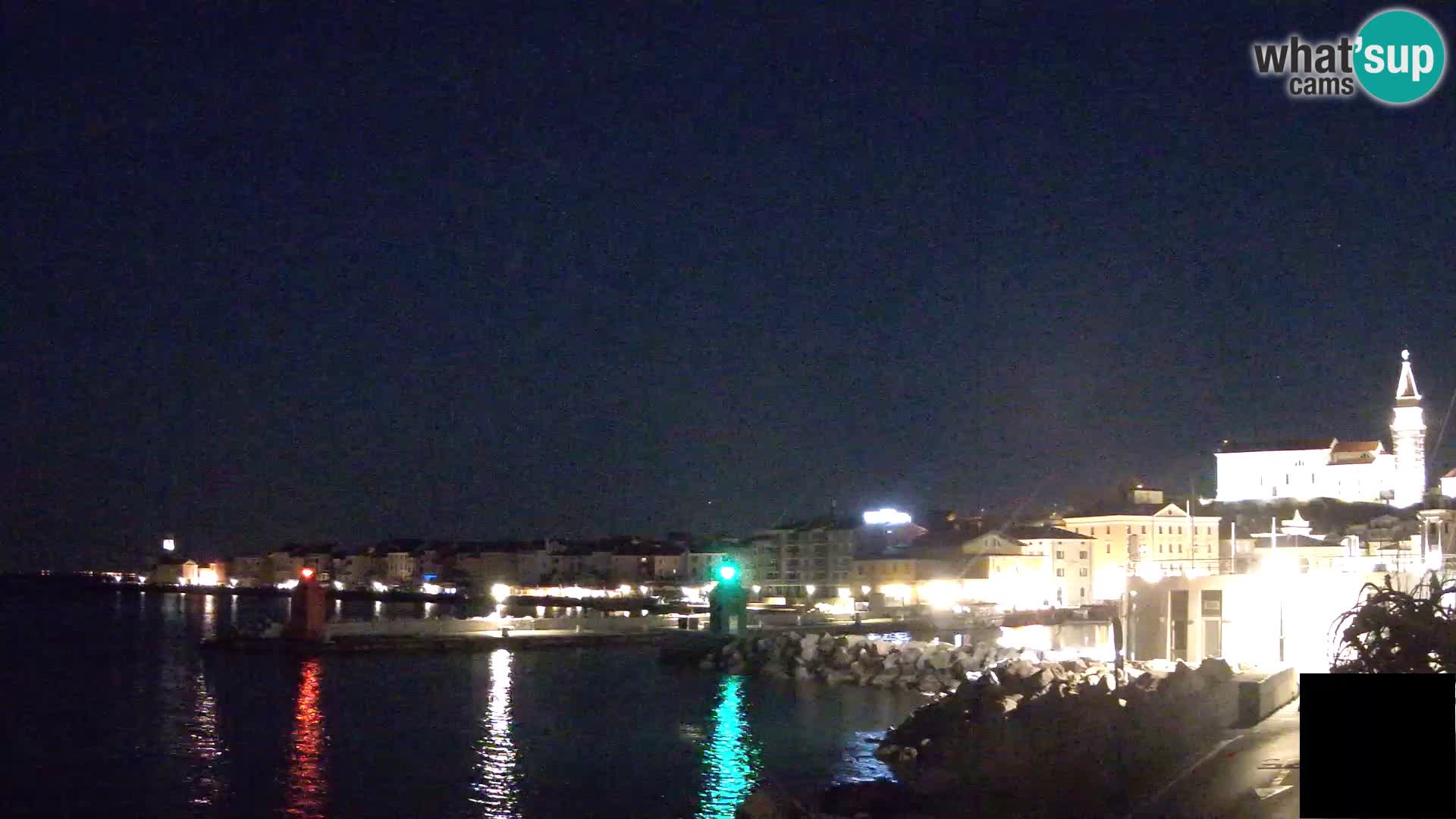 Piran – view to Punta and Mandrač