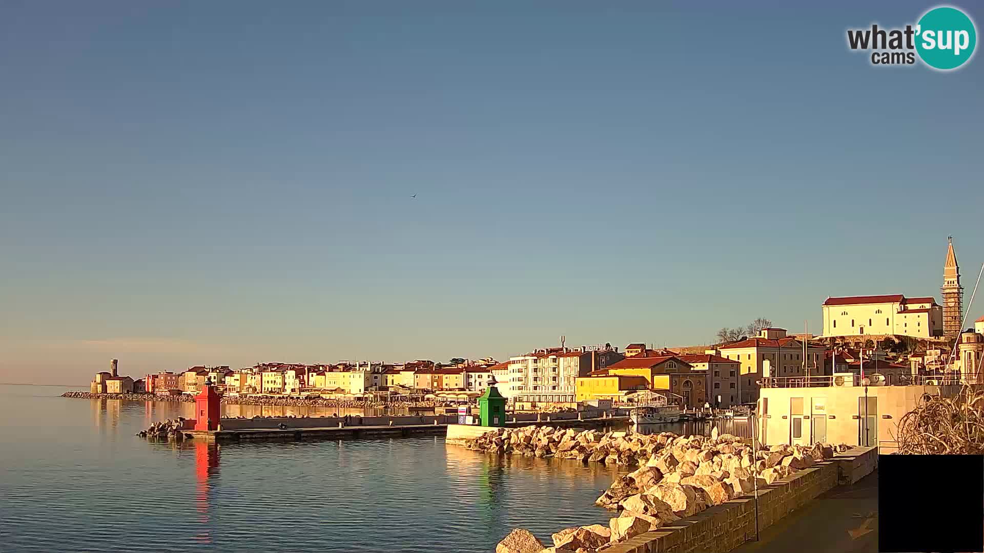 Piran – view to Punta and Mandrač