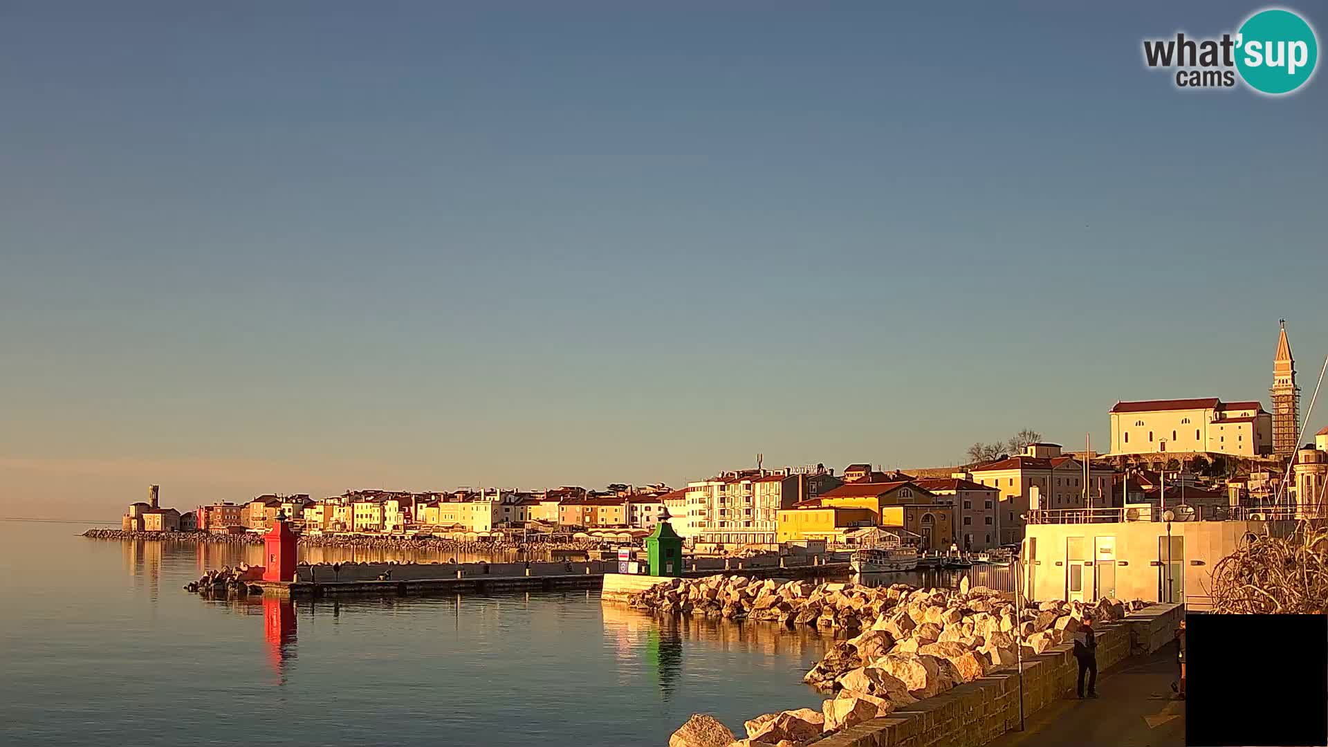 Piran – view to Punta and Mandrač