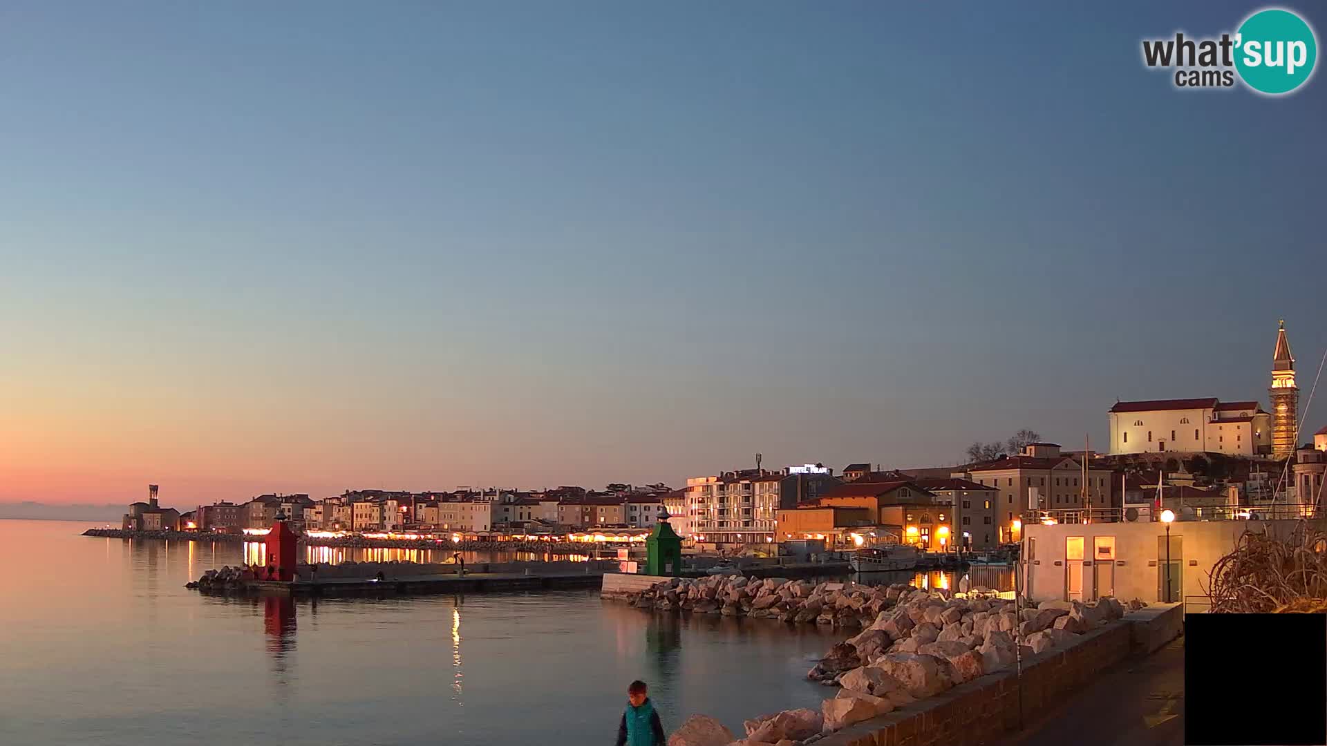 Piran – view to Punta and Mandrač