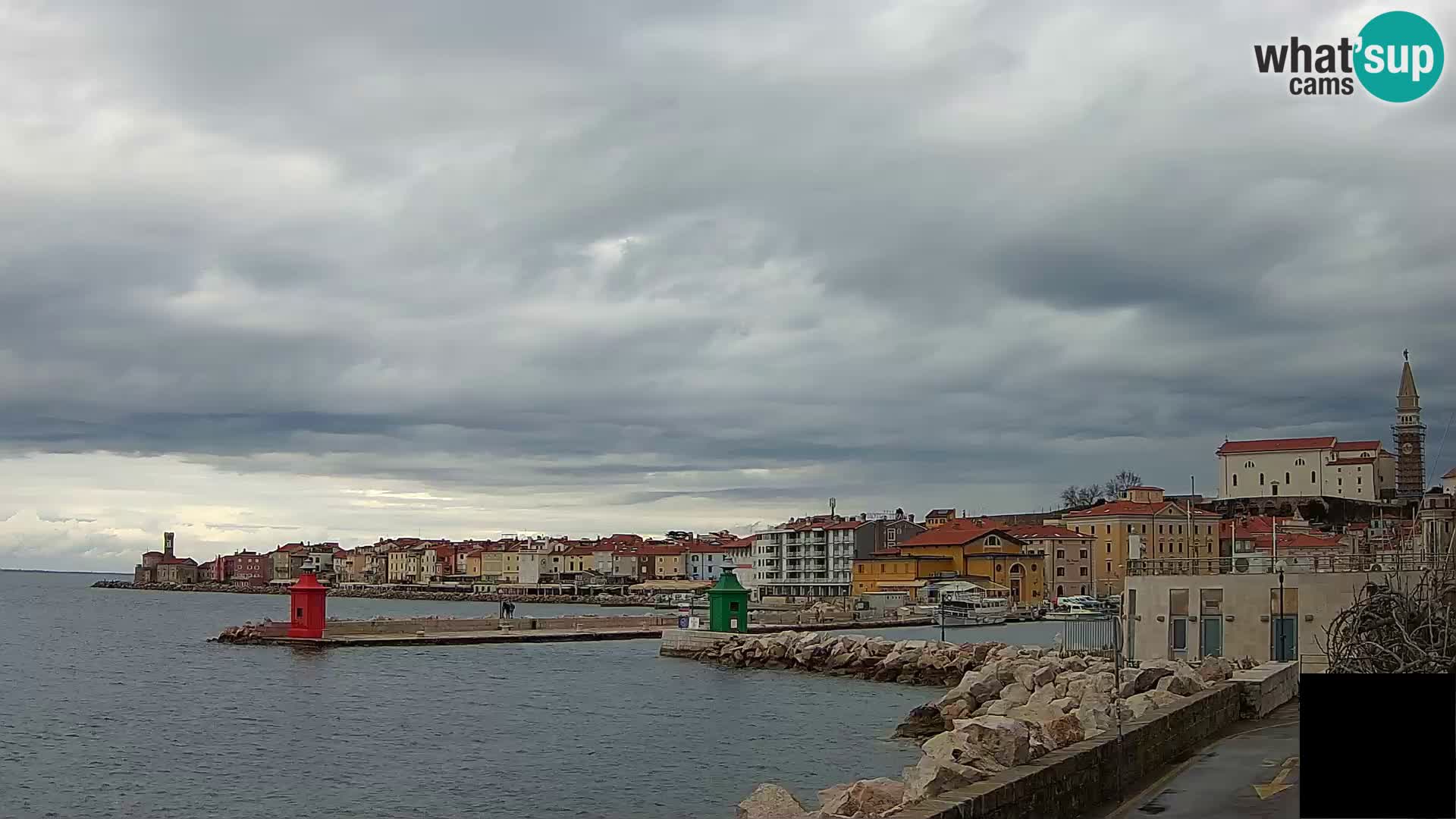 Piran – view to Punta and Mandrač