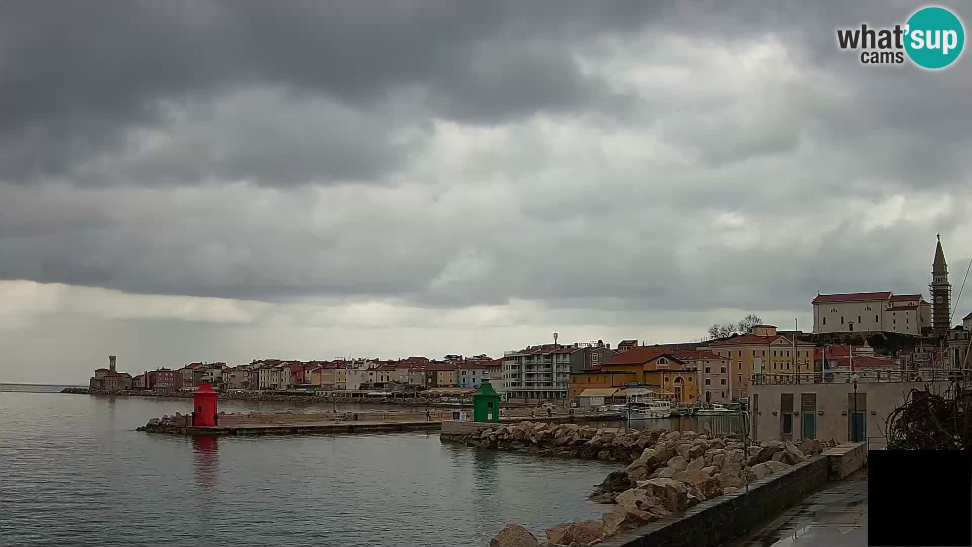 Piran – view to Punta and Mandrač