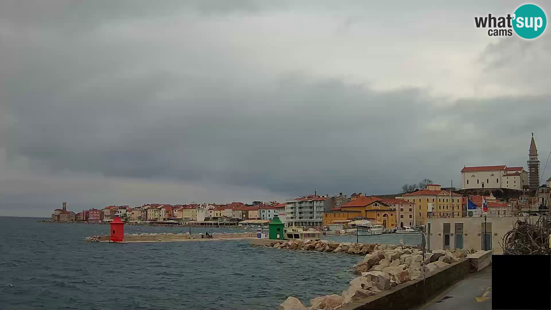 Piran – view to Punta and Mandrač