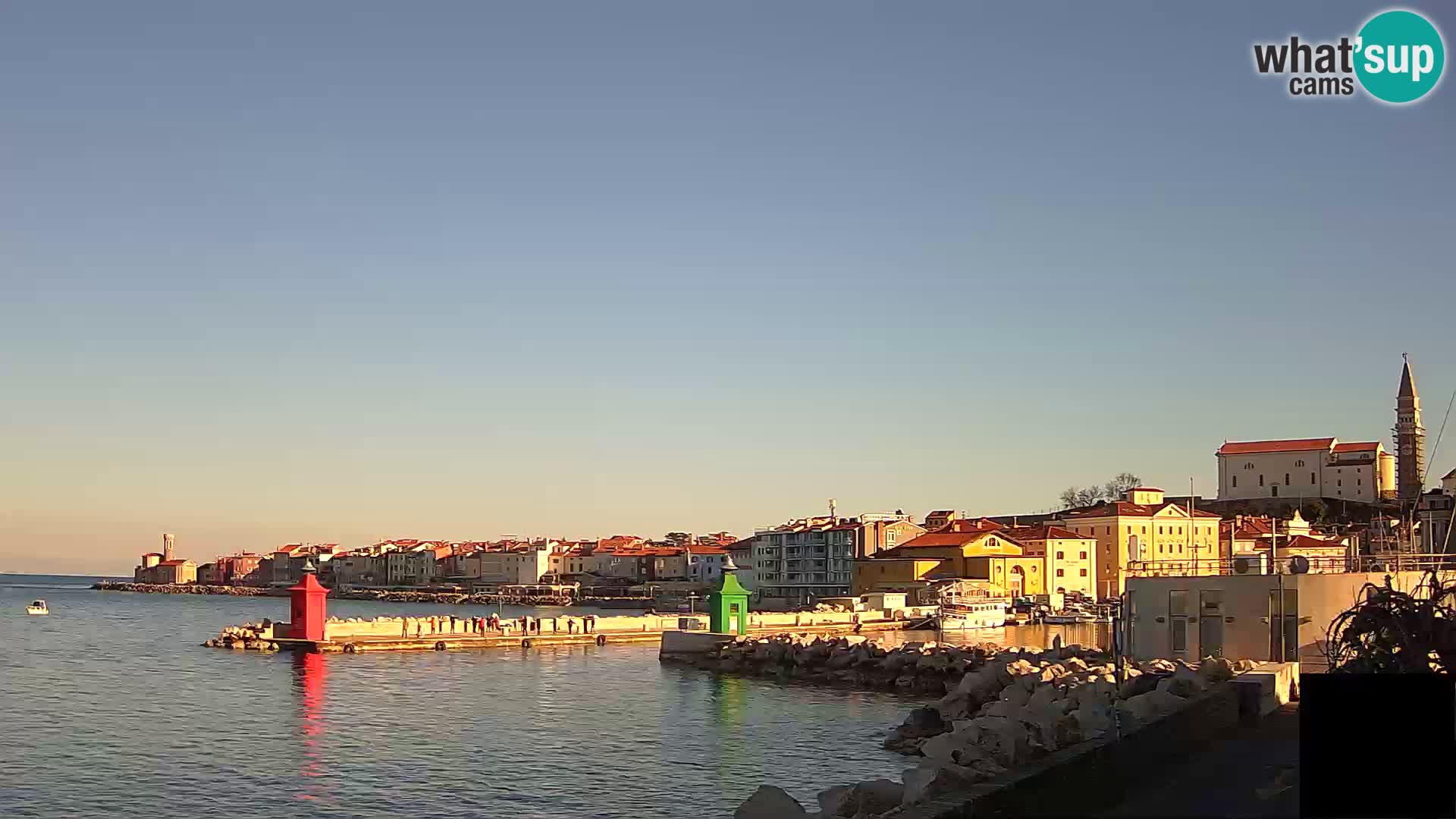 Piran – view to Punta and Mandrač