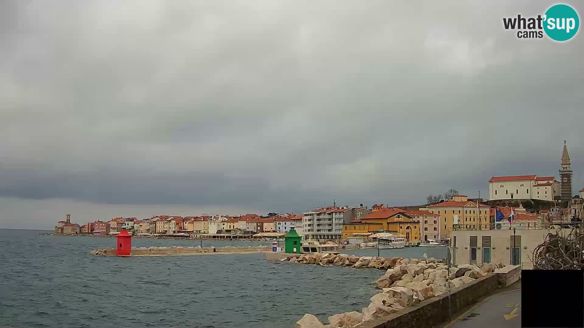 Piran – view to Punta and Mandrač