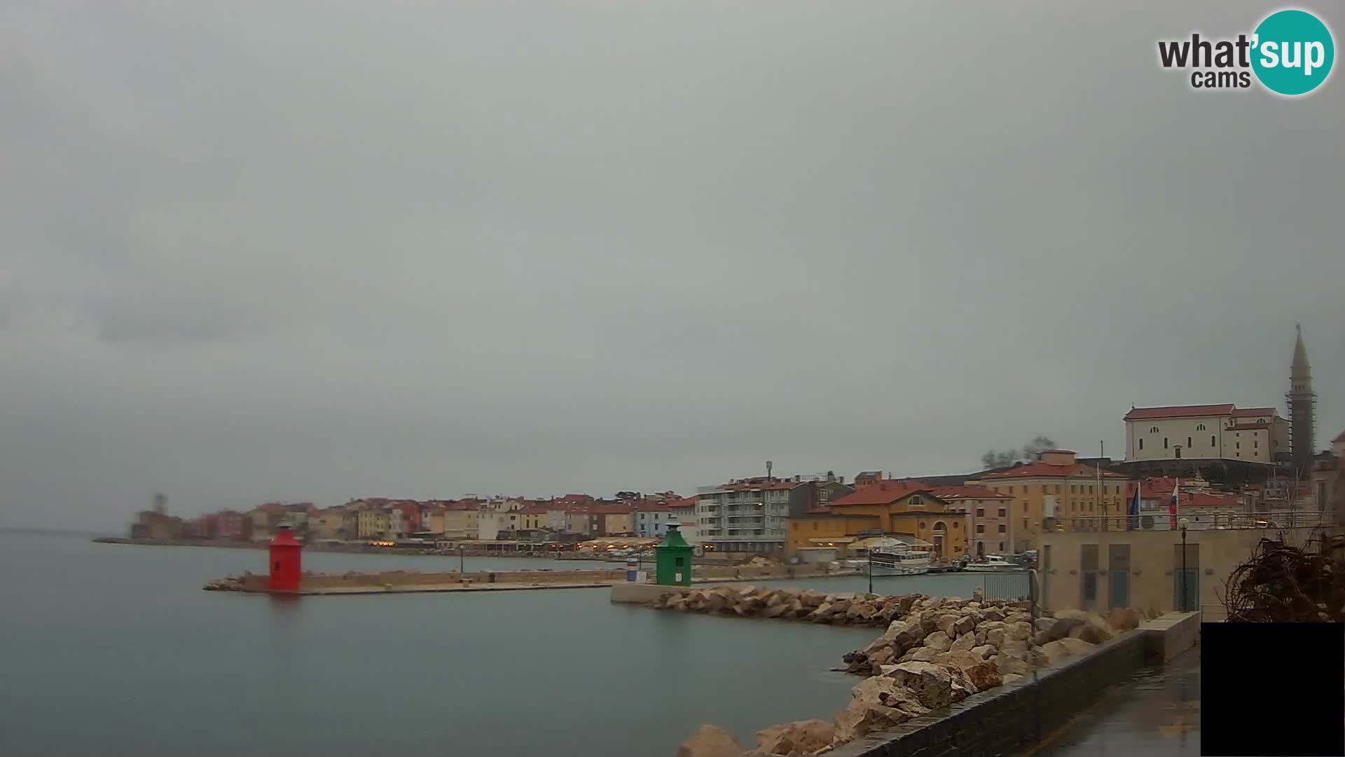 Piran – view to Punta and Mandrač