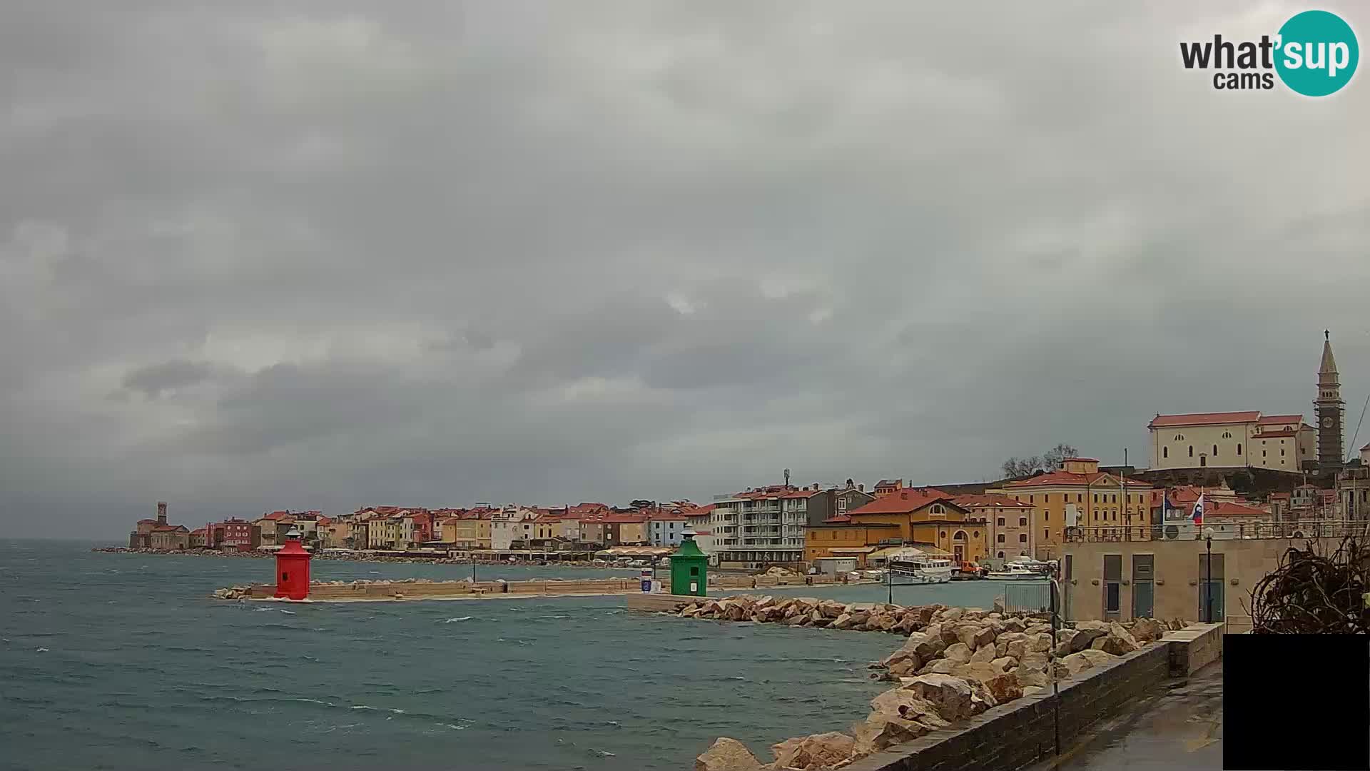 Piran – view to Punta and Mandrač