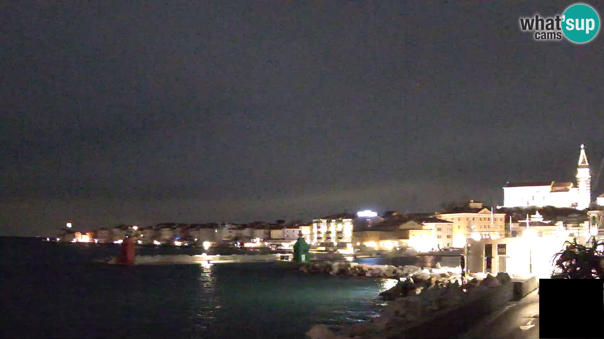 Piran – view to Punta and Mandrač