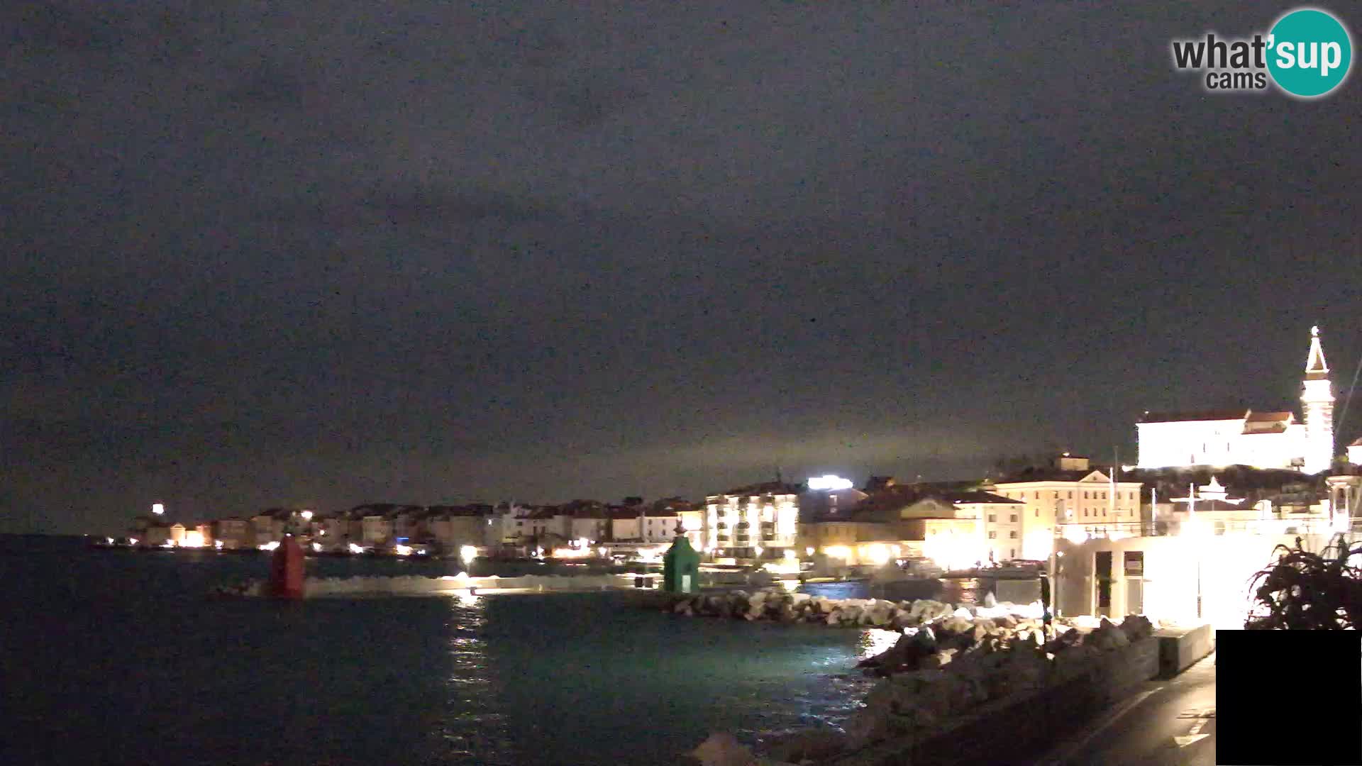 Piran – view to Punta and Mandrač