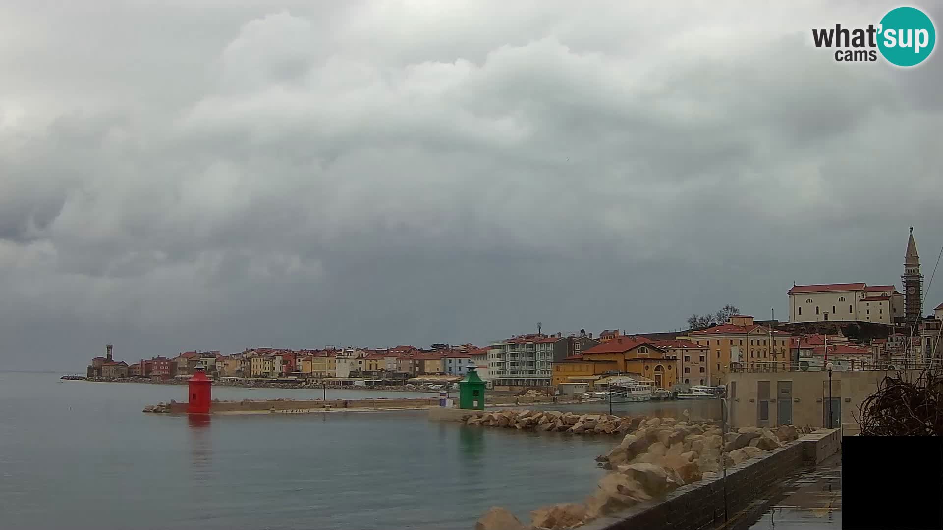 Piran – view to Punta and Mandrač