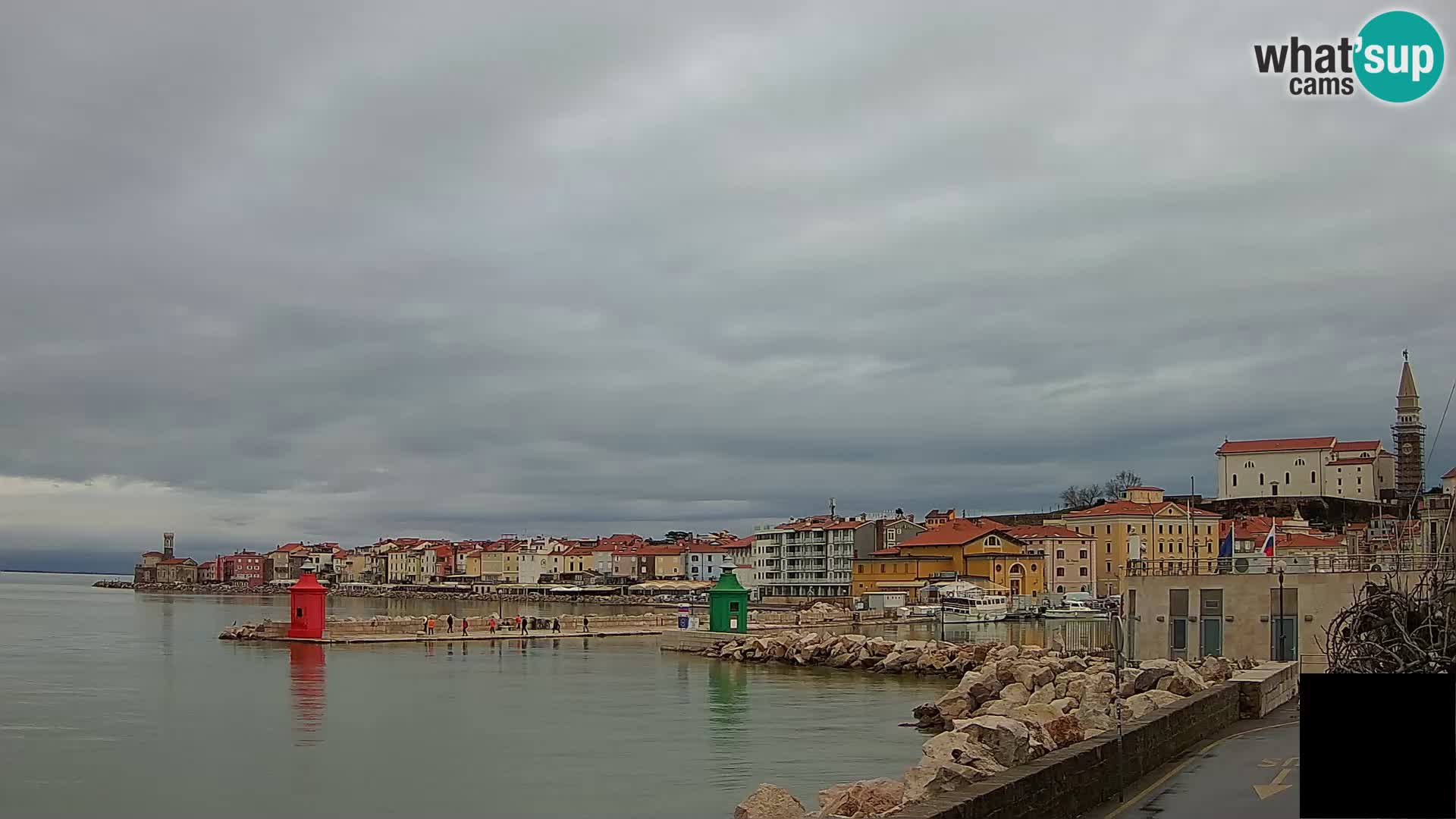 Piran – view to Punta and Mandrač