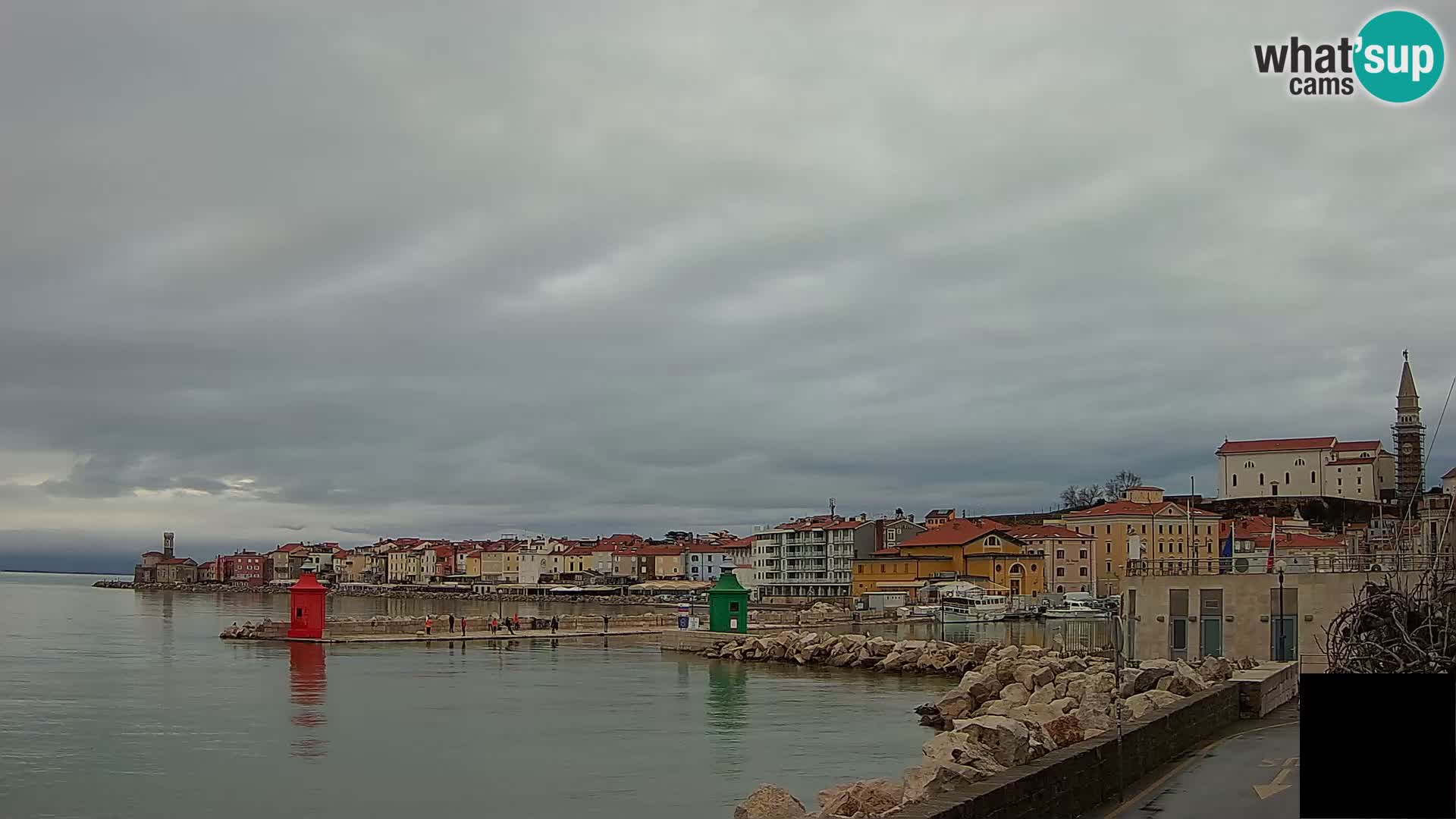 Piran – view to Punta and Mandrač