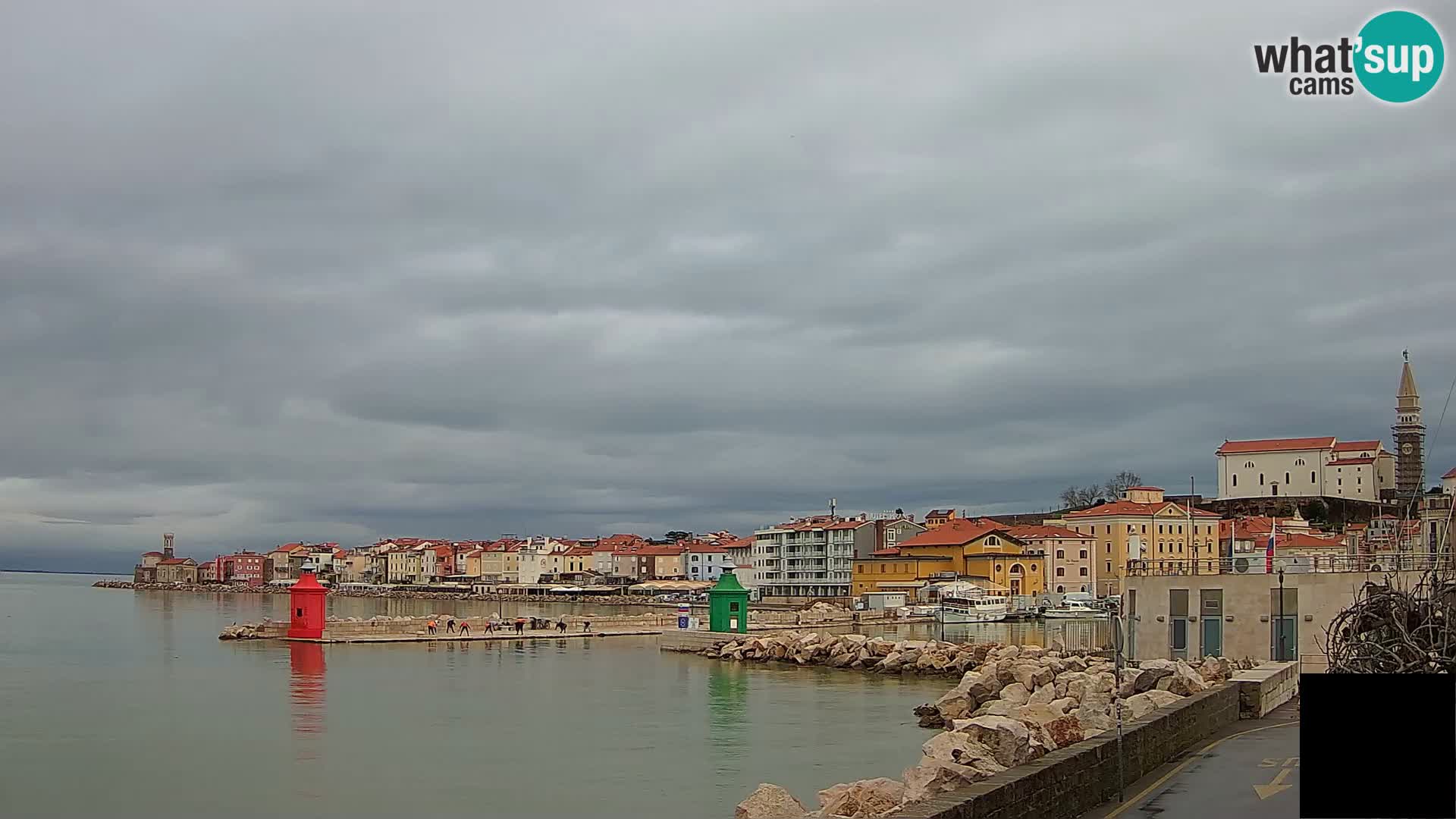 Pirano – vista verso la Punta e il “Mandrač”