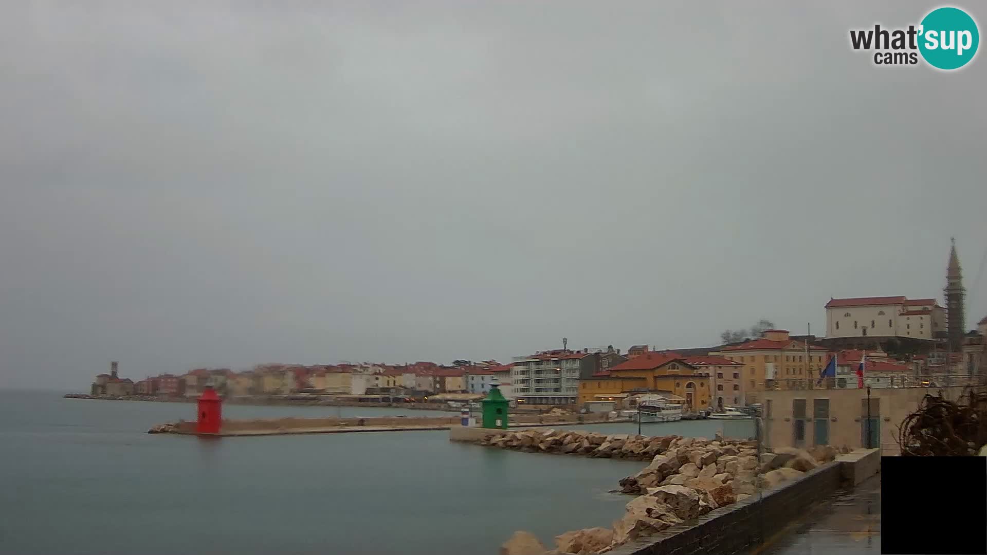 Piran – view to Punta and Mandrač