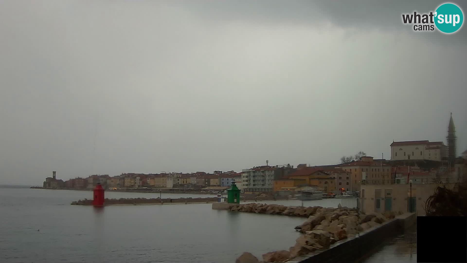 Piran – view to Punta and Mandrač