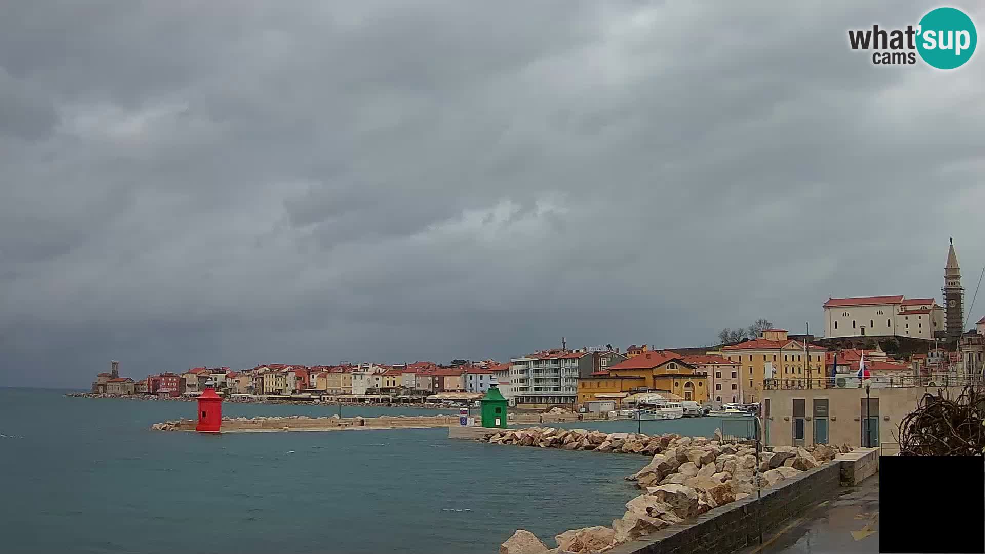 Piran – view to Punta and Mandrač