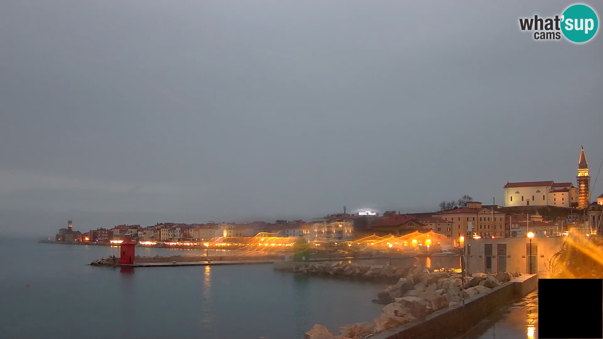 Piran – view to Punta and Mandrač