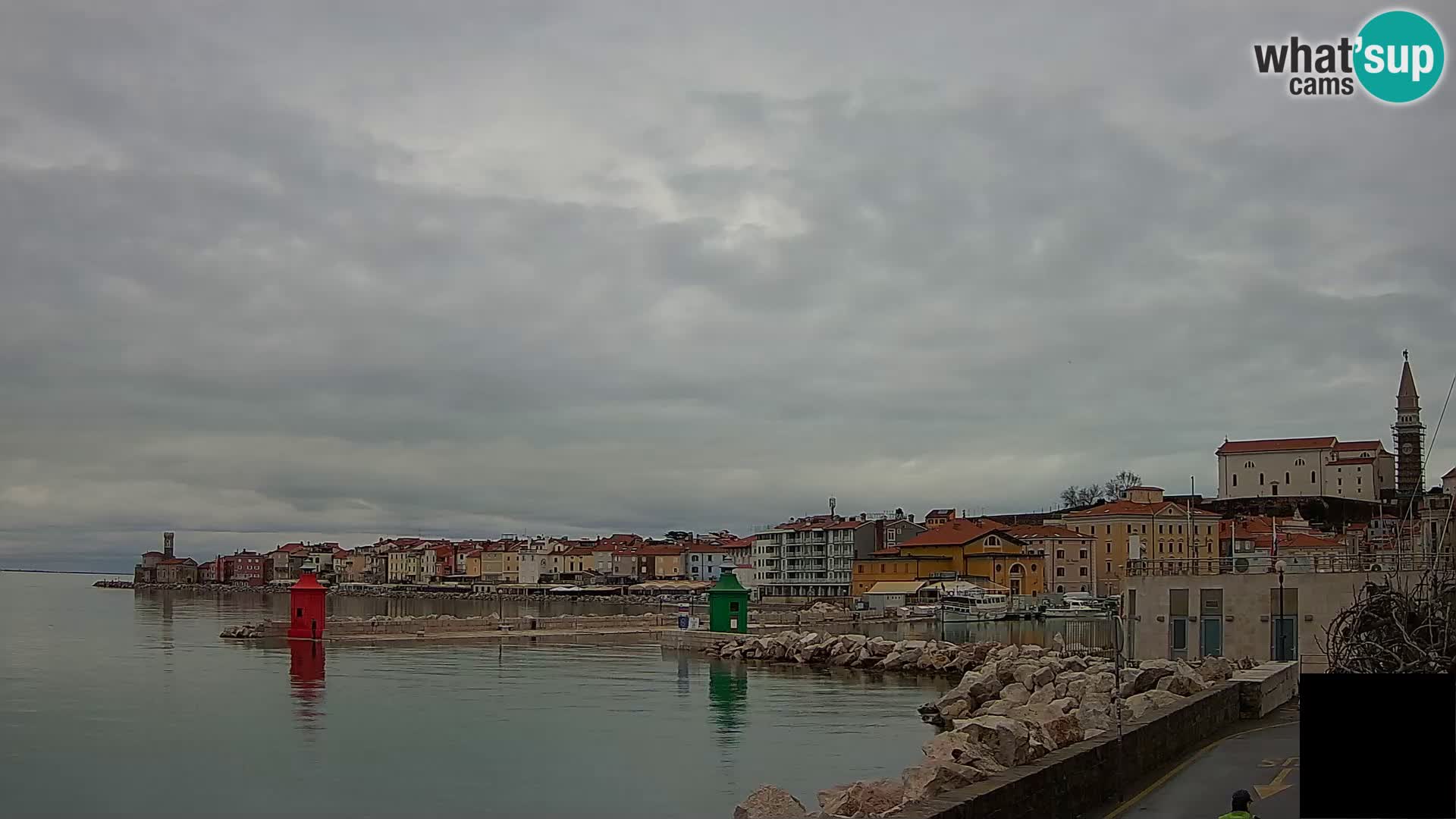 Piran – view to Punta and Mandrač