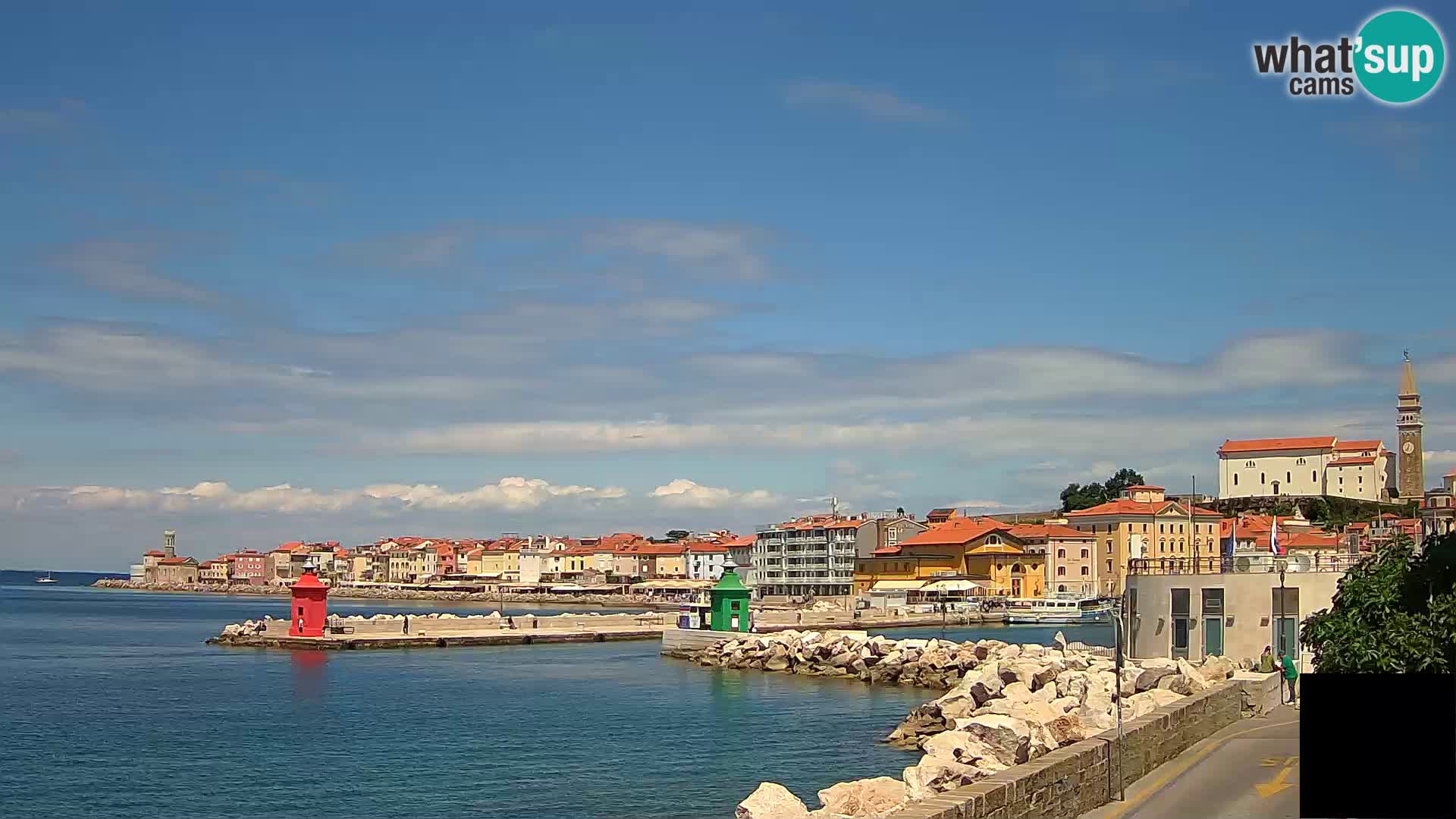 Piran – view to Punta and Mandrač