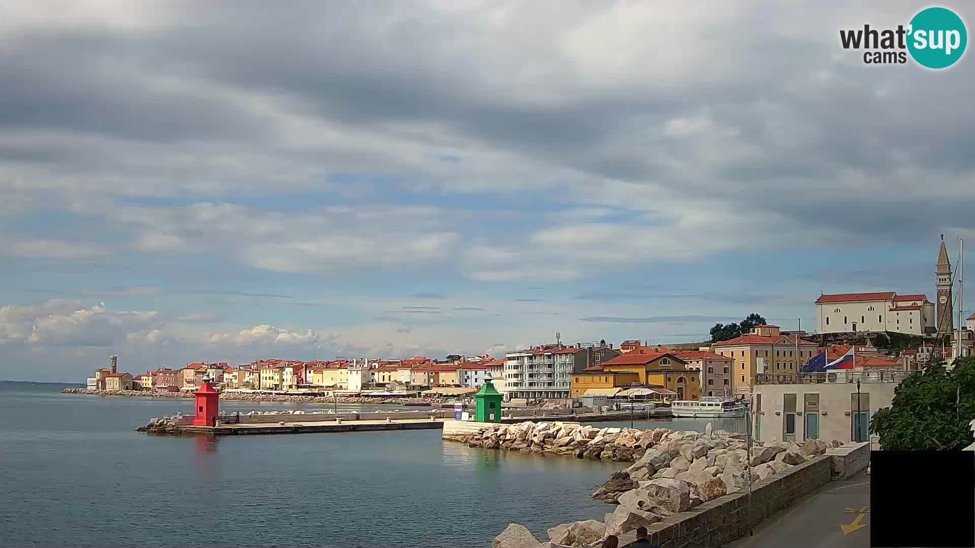 Piran – view to Punta and Mandrač