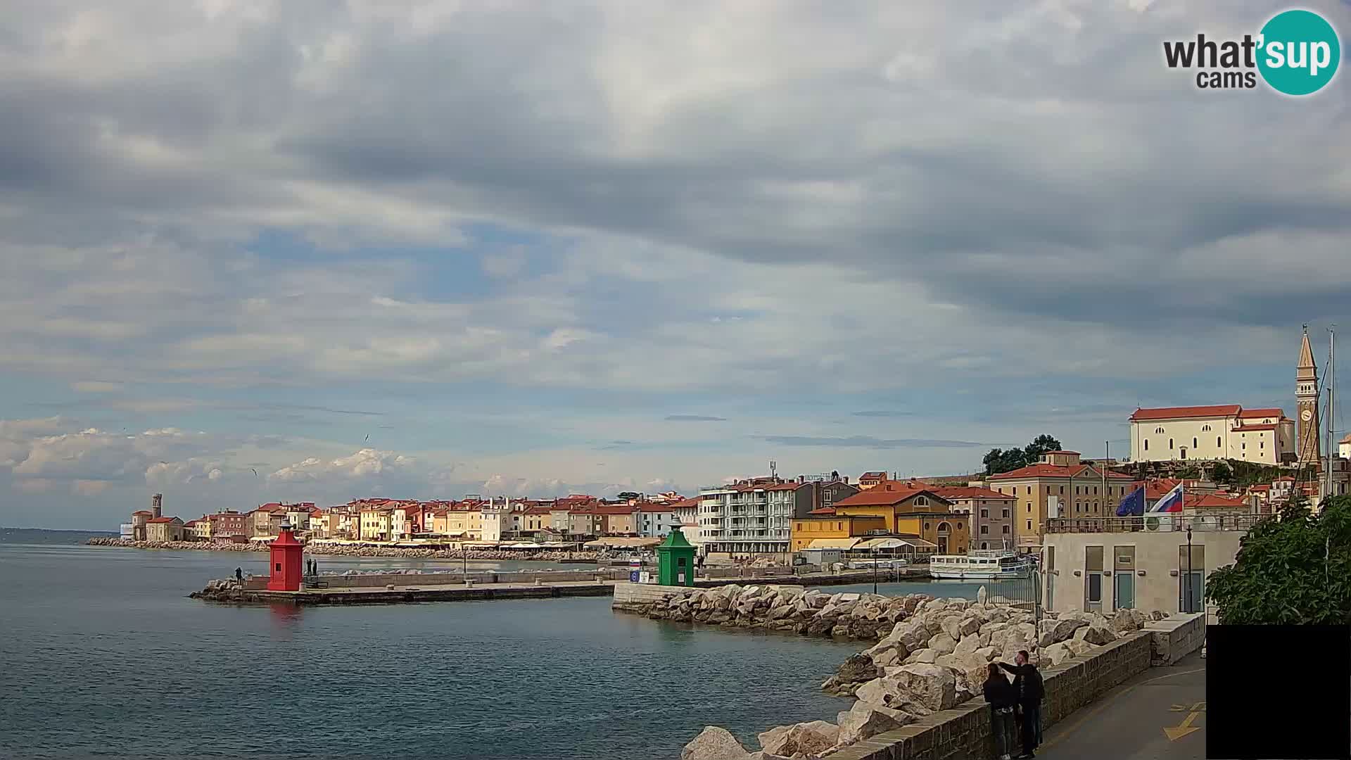 Pirano – vista verso la Punta e il “Mandrač”