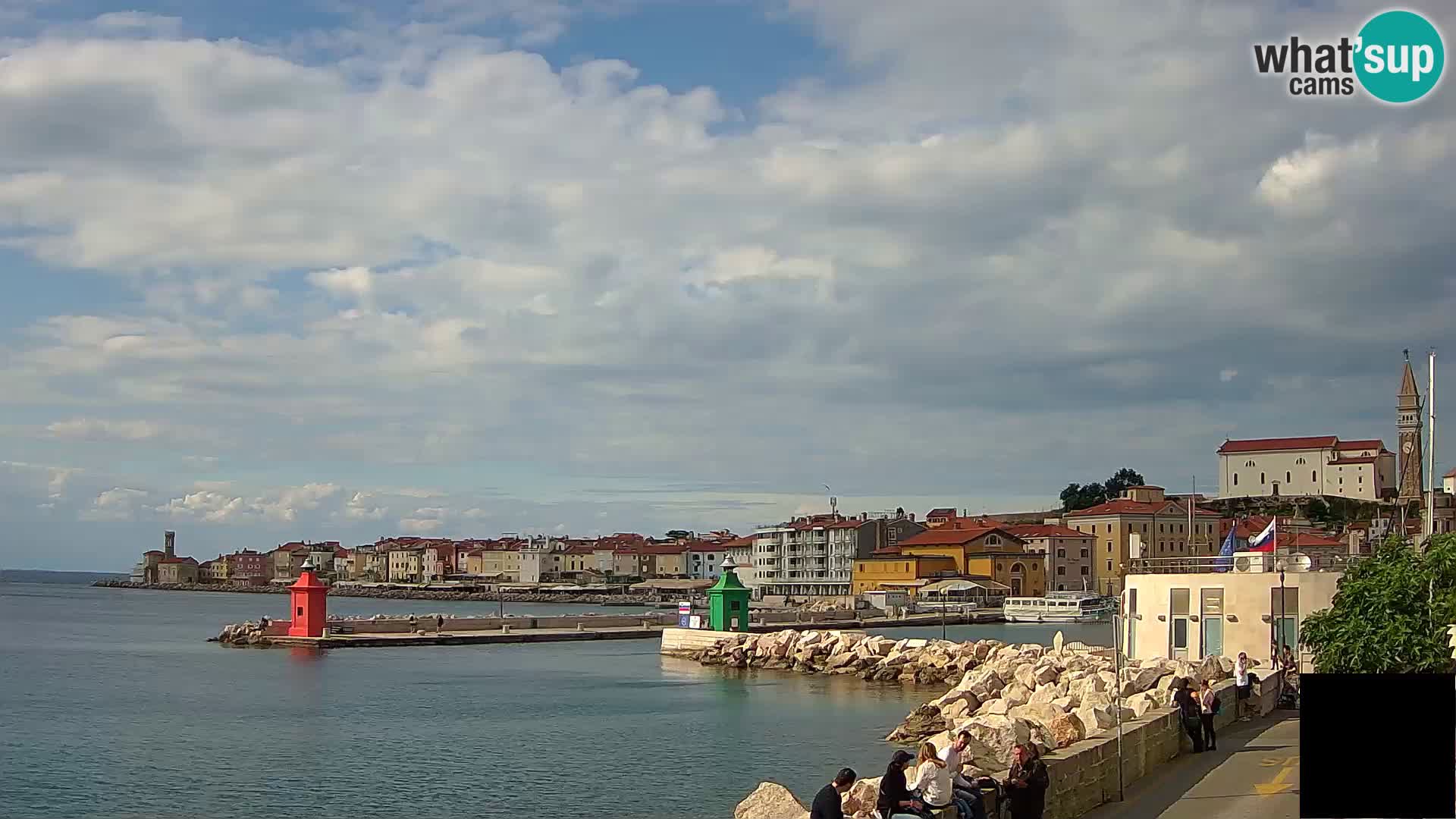 Piran – view to Punta and Mandrač
