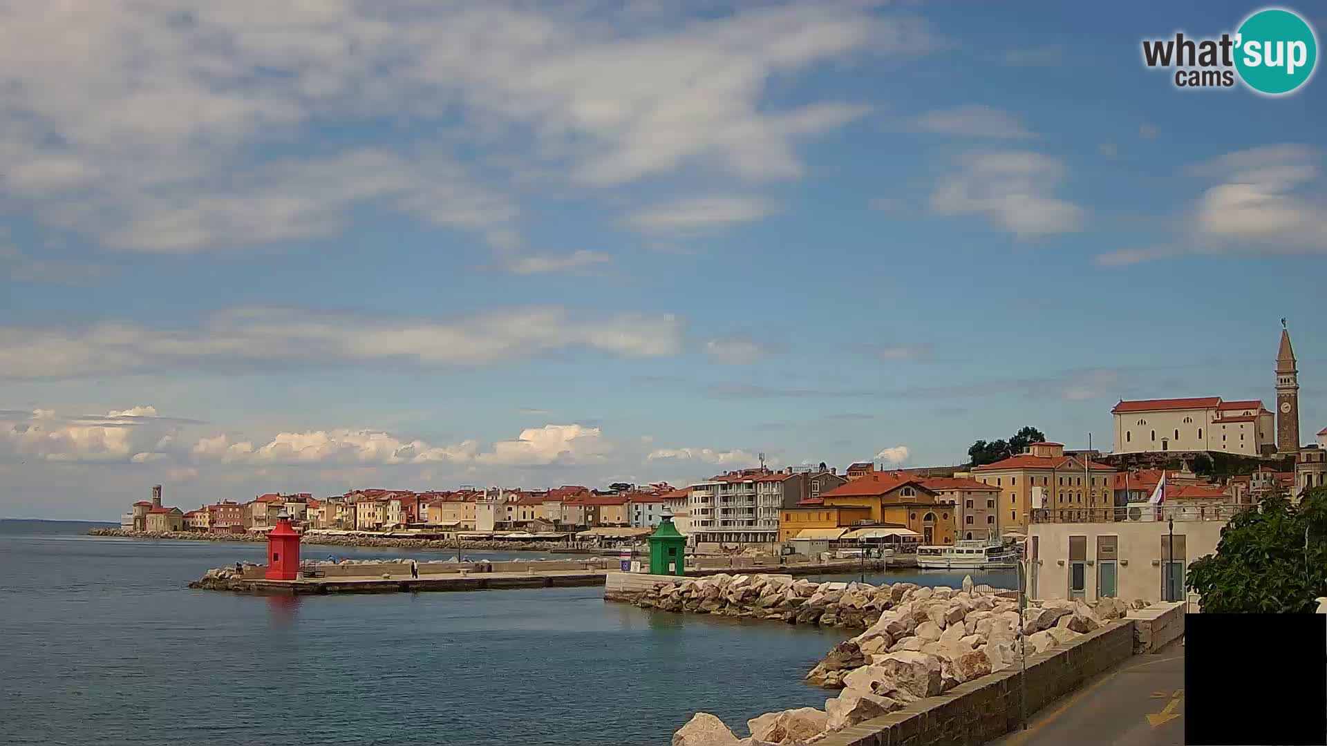 Pirano – vista verso la Punta e il “Mandrač”