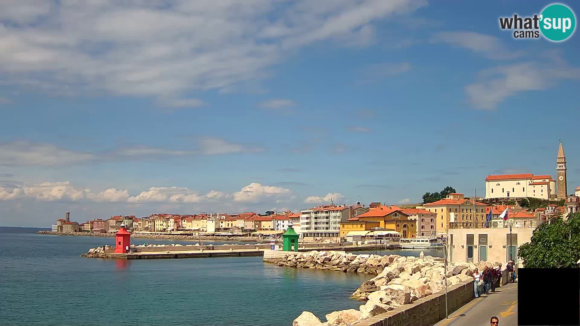 Piran – view to Punta and Mandrač