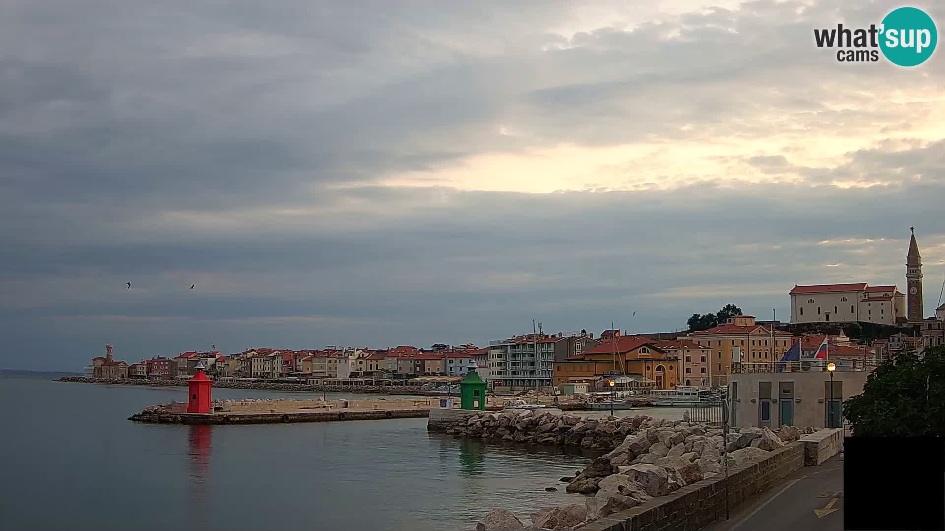 Piran – view to Punta and Mandrač