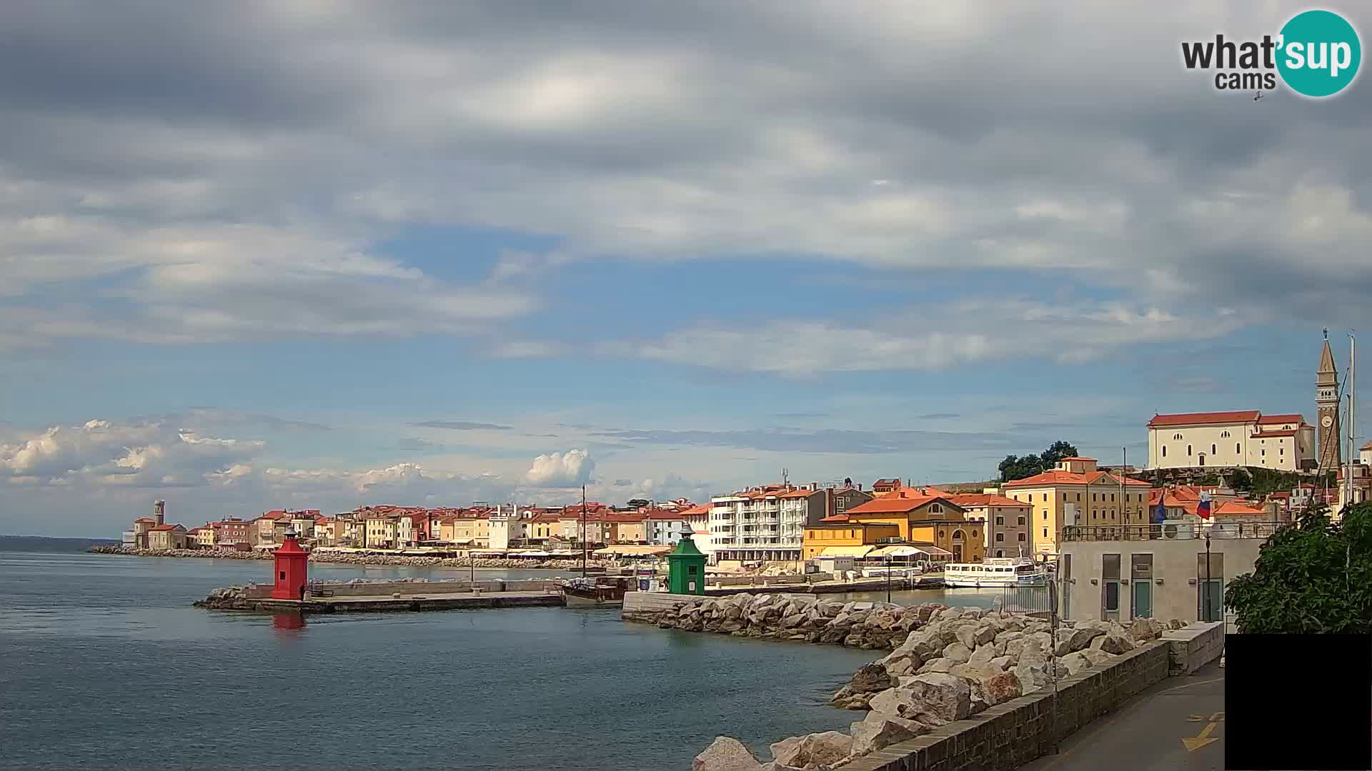 Piran – view to Punta and Mandrač