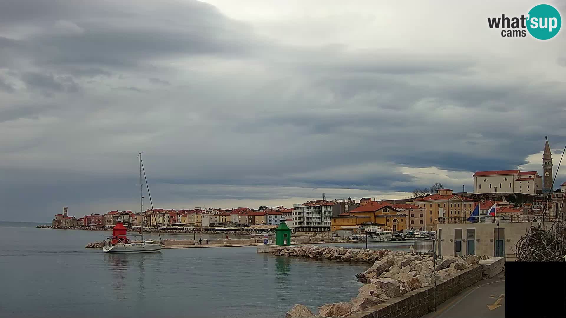 Pirano – vista verso la Punta e il “Mandrač”