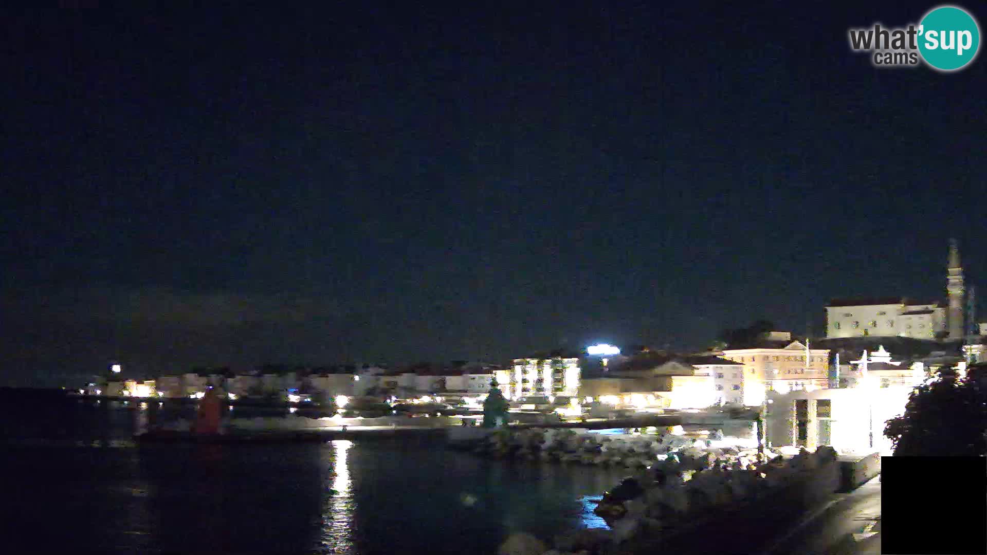 Piran – view to Punta and Mandrač