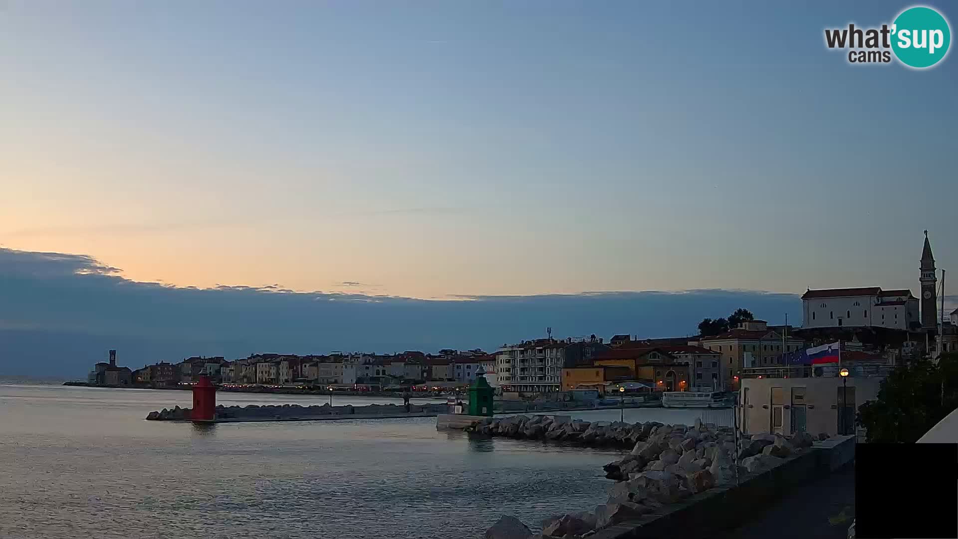 Piran – view to Punta and Mandrač