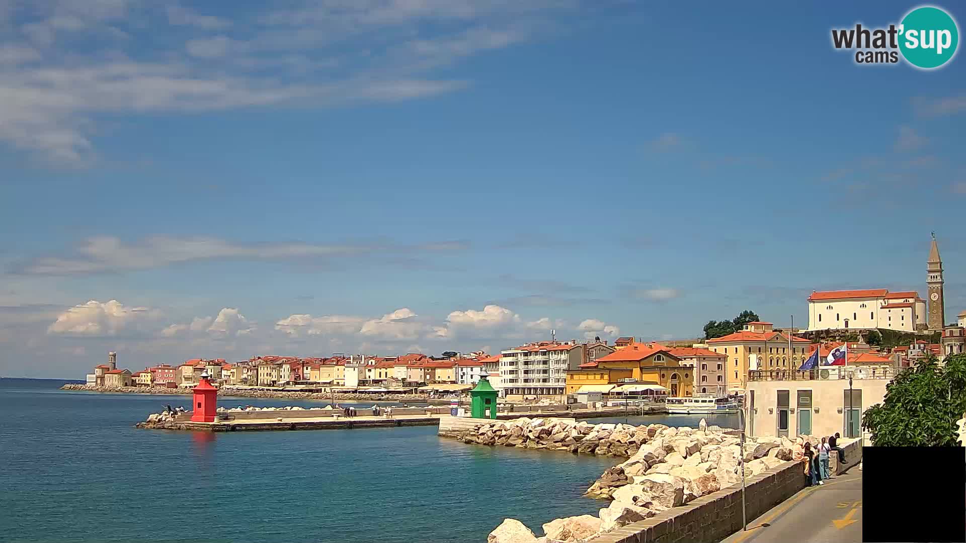 Piran – view to Punta and Mandrač